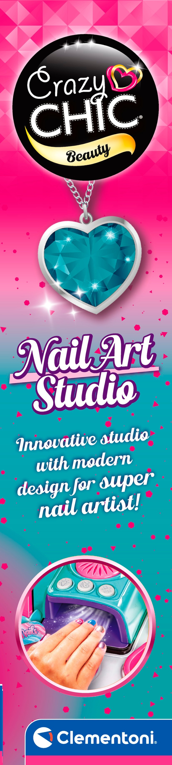 Clementoni® Kreativset »Crazy Chic, Nail Art Studio« Made in Europe