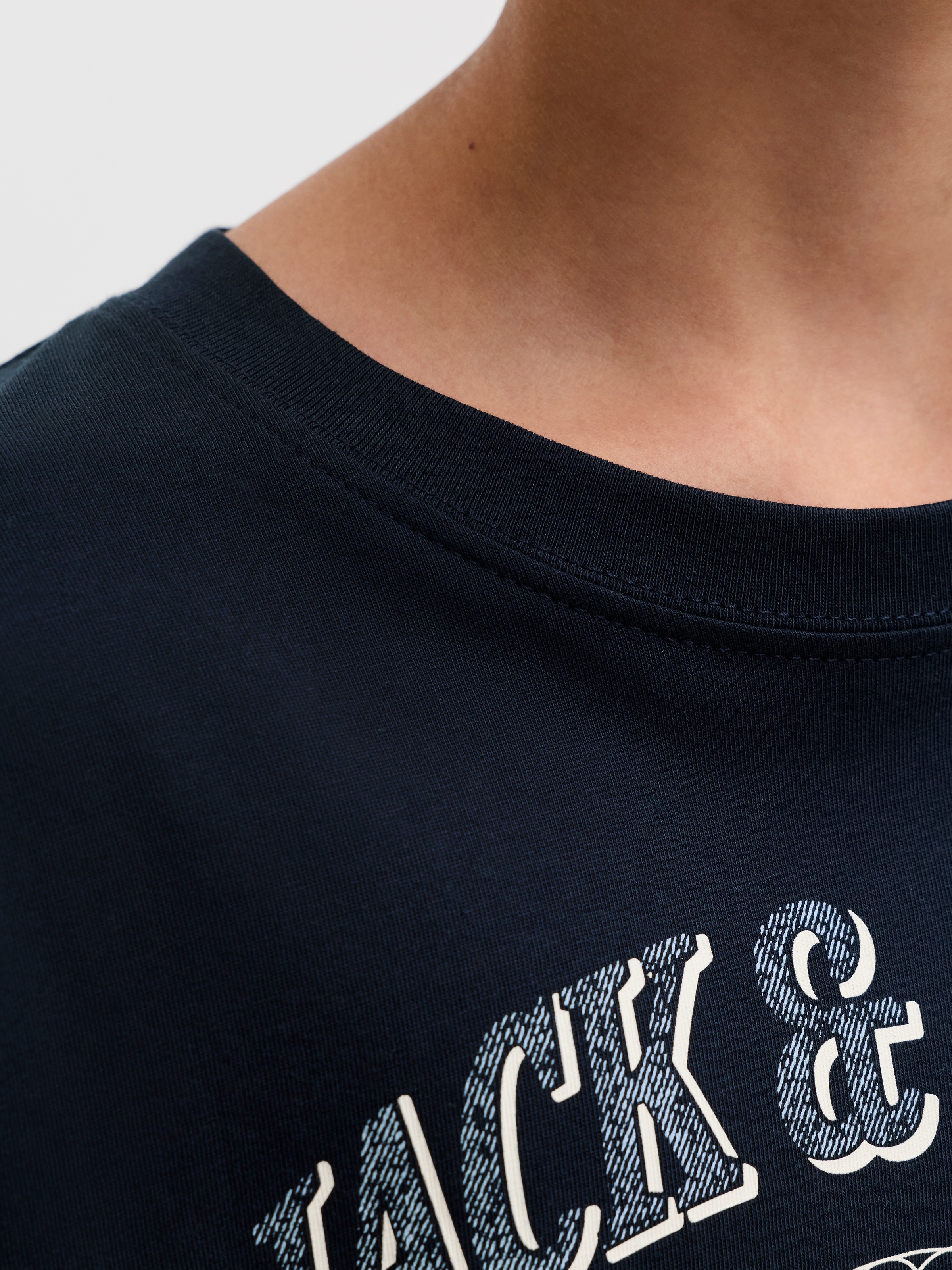 Jack & Jones Junior Langarmshirt »JJEDENVER LOGO TEE LS O-NECK SN JNR« Baumwolle, relaxed fit