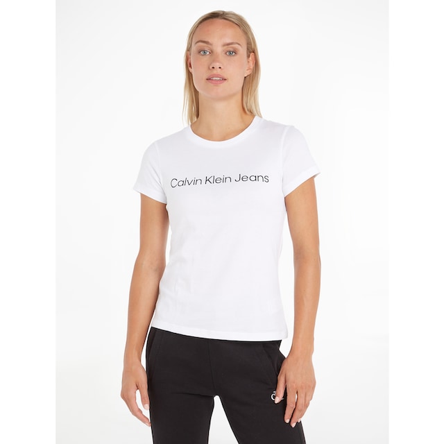 Calvin Klein Jeans T-Shirt »CORE INSTIT LOGO SLIM FIT TEE«, mit CK-Logoschriftzug  bei ♕