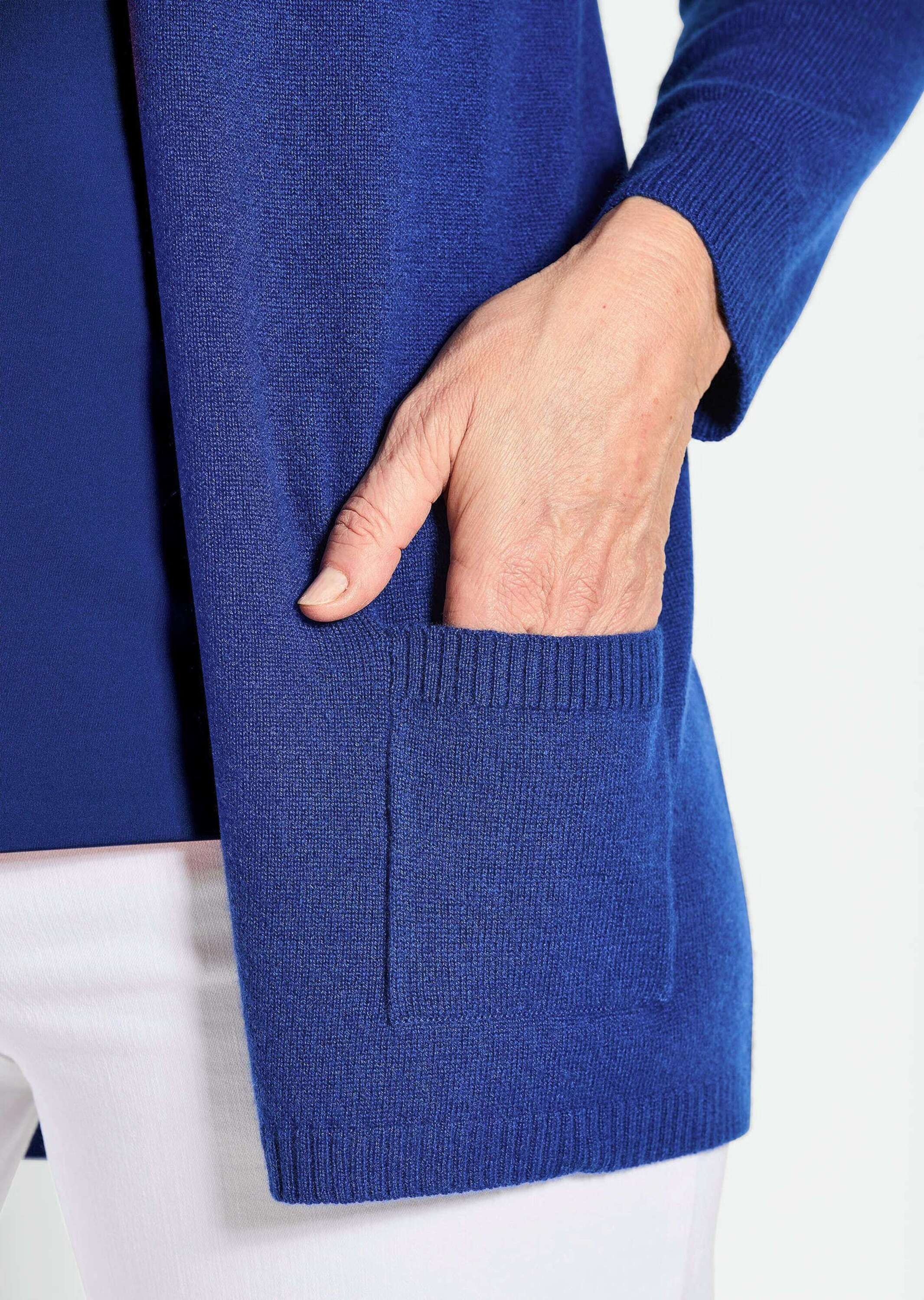 GOLDNER Strickjacke »Kurzgröße Langarm Feinstrick-Cardigan«