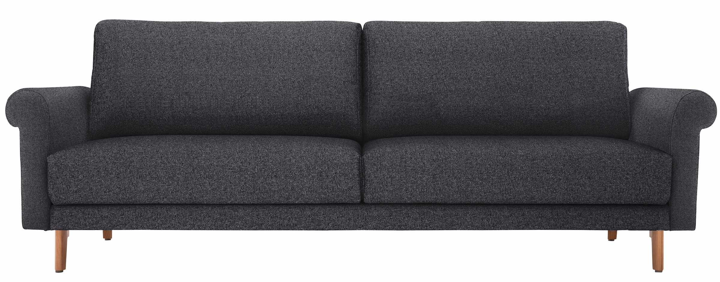 cm, auf bestellen 208 »hs.450«, modern Breite Raten sofa Landhaus, hülsta in 3-Sitzer Nussbaum Füße