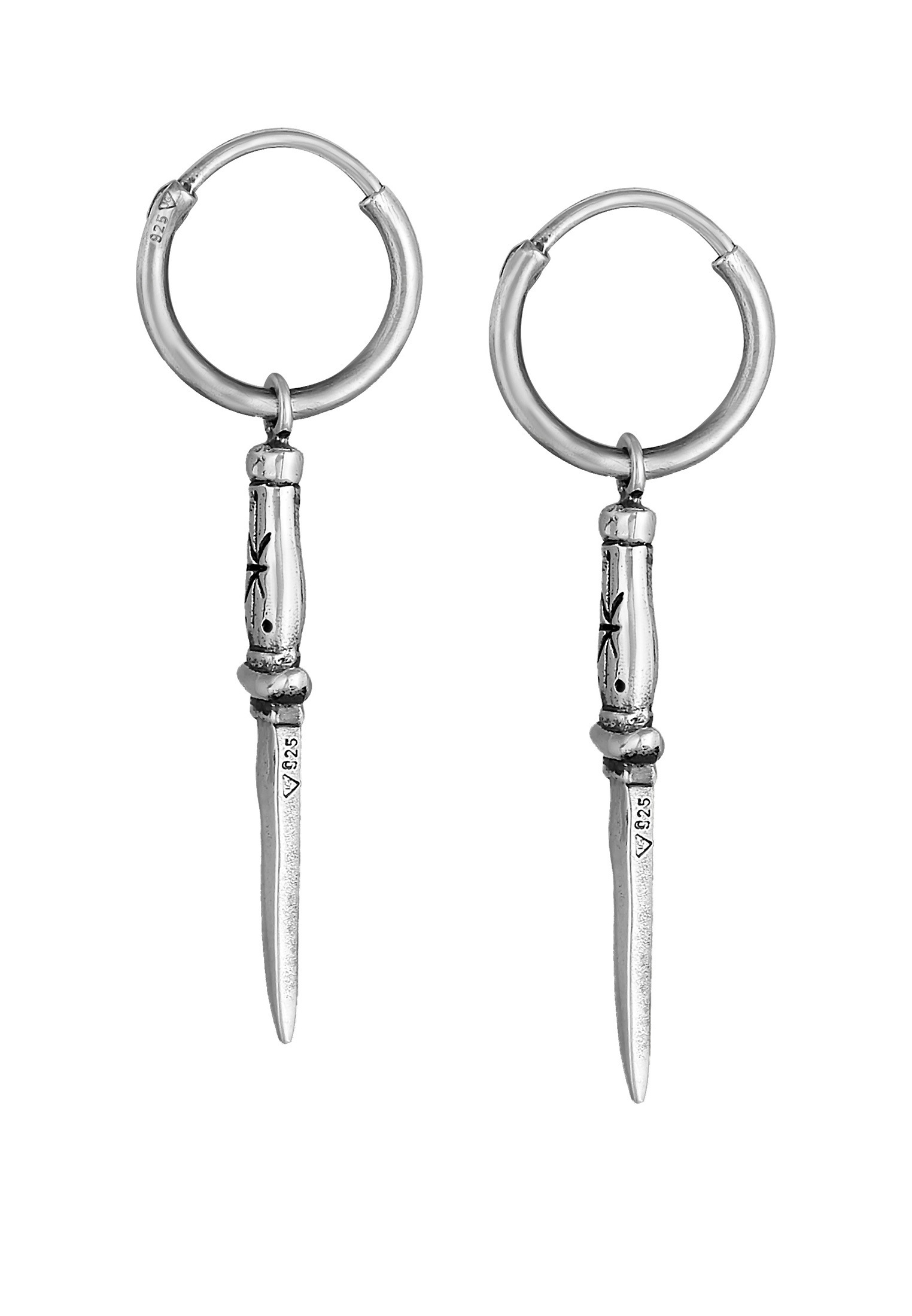 HAZE & GLORY Paar Creolen »Ohrringe Creolen - The Knife 925 Silber«