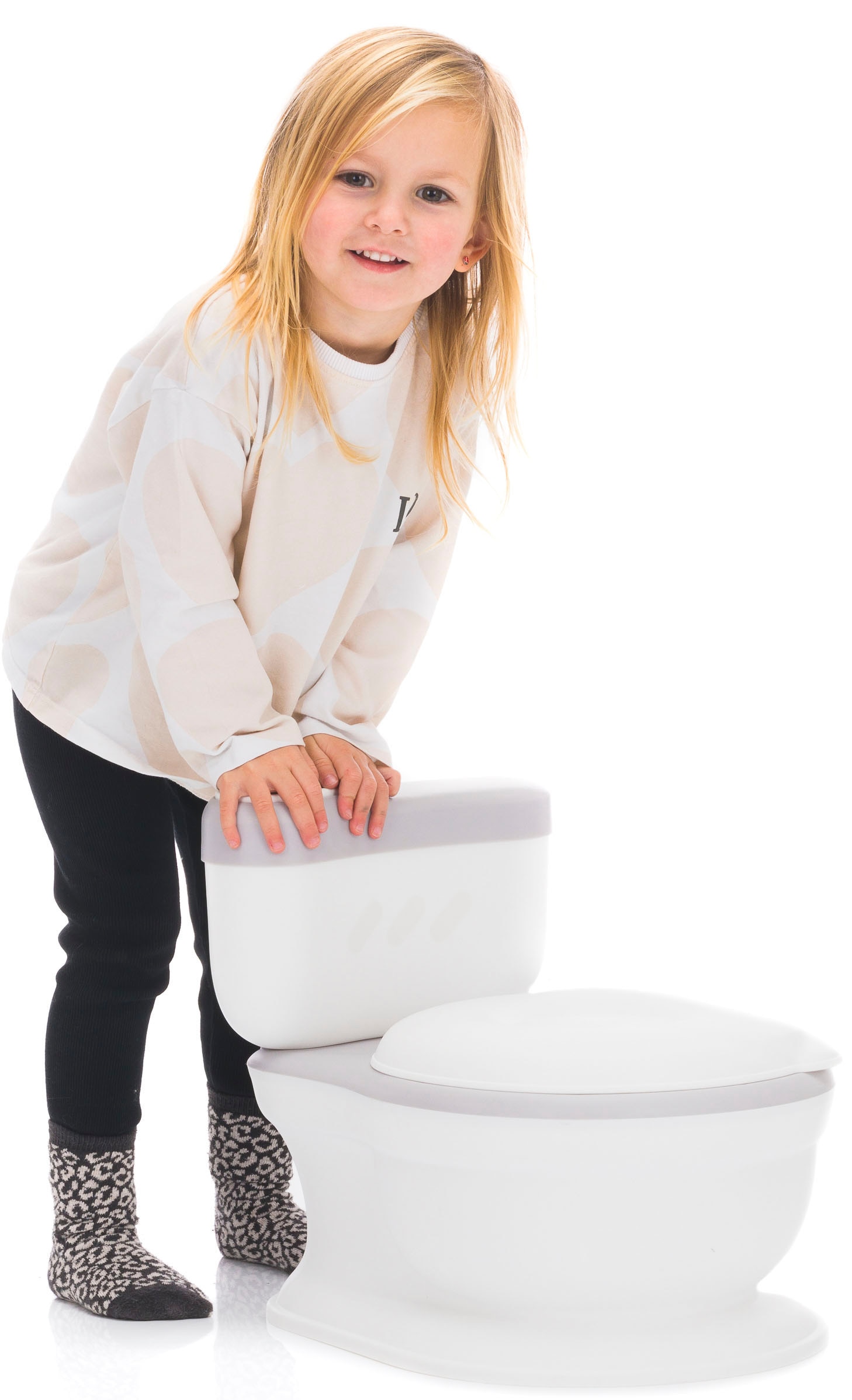 Fillikid Töpfchen »Mini Toilette grau/weiß«, mit Garantie kaufen online | Jahren Marlin, XXL Soundeffekt mit 3