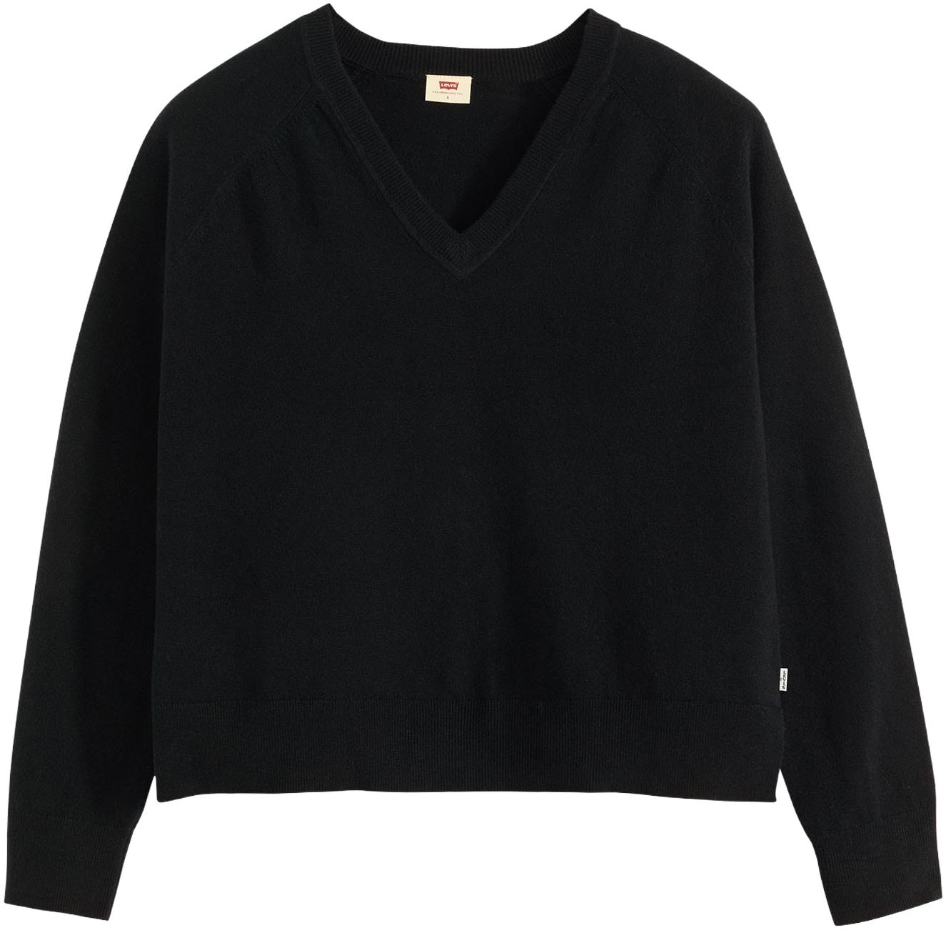 Levi's® V-Ausschnitt-Pullover »SUPER SOFT VNECK PULLOVER« im Bund beidseitig mit kurzem Schlitz