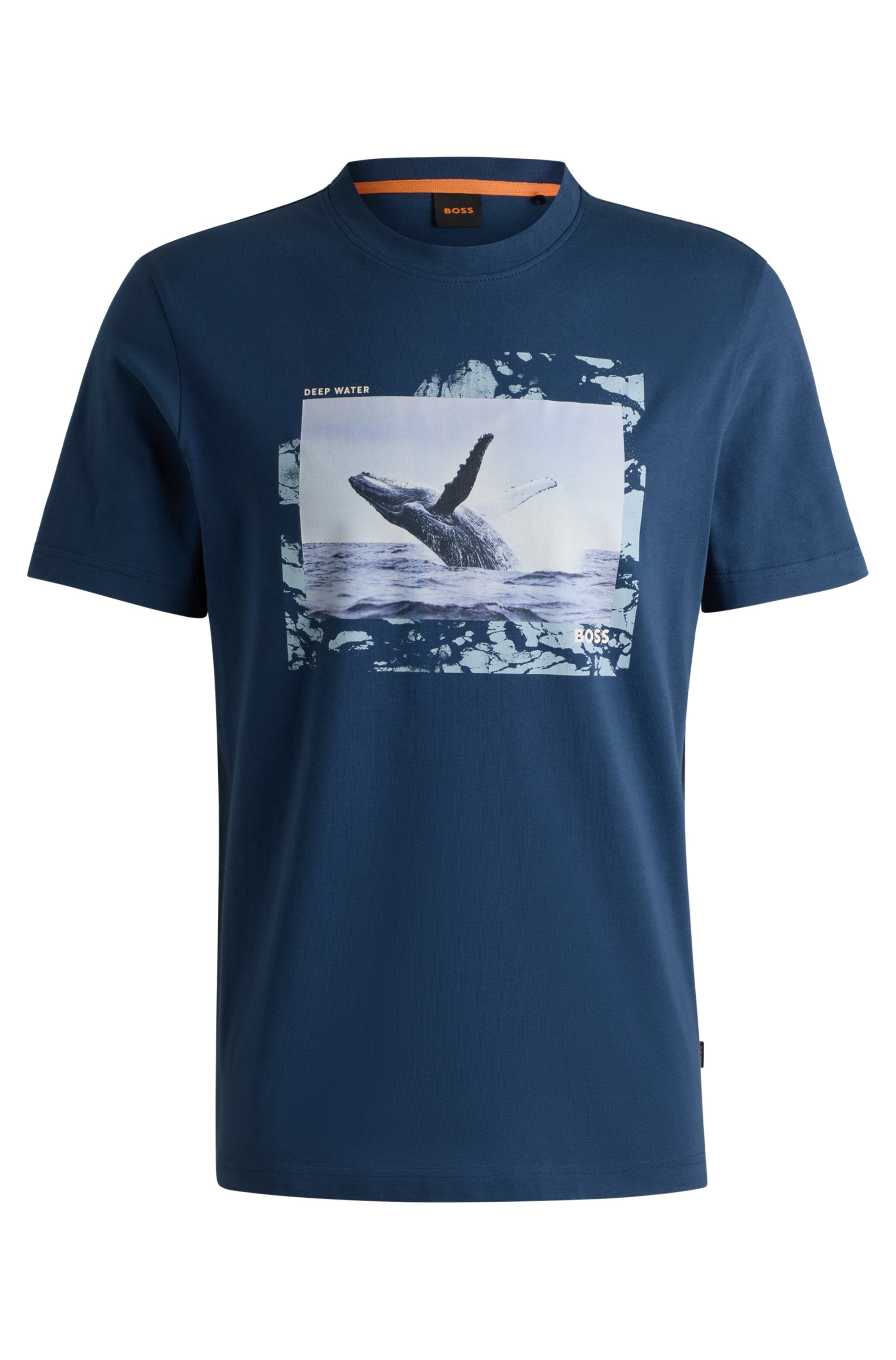 BOSS ORANGE T-Shirt »Te Dunetrace«, mit großem Fotodruck