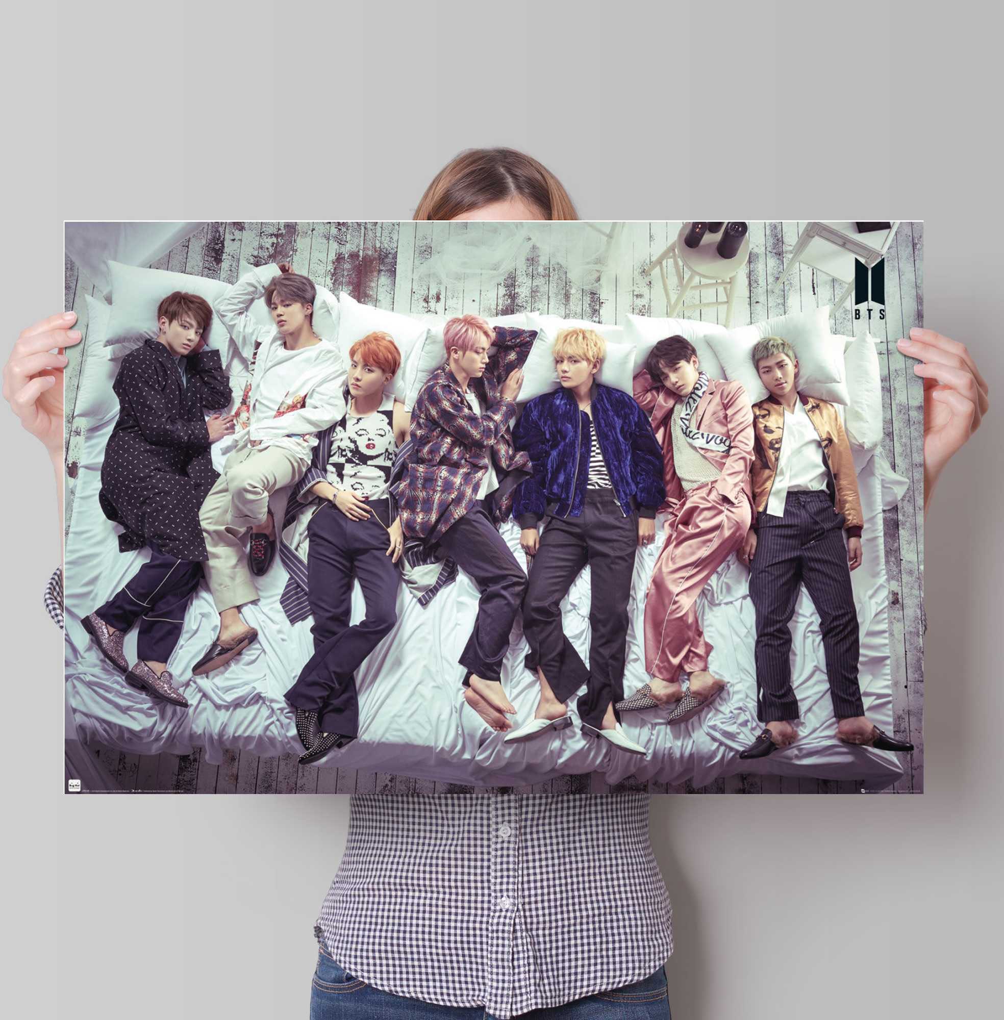 Reinders! Poster »Poster BTS Bett - Band - Bangtan Boys«, Orchester &  Bands, (1 St.) auf Rechnung bestellen