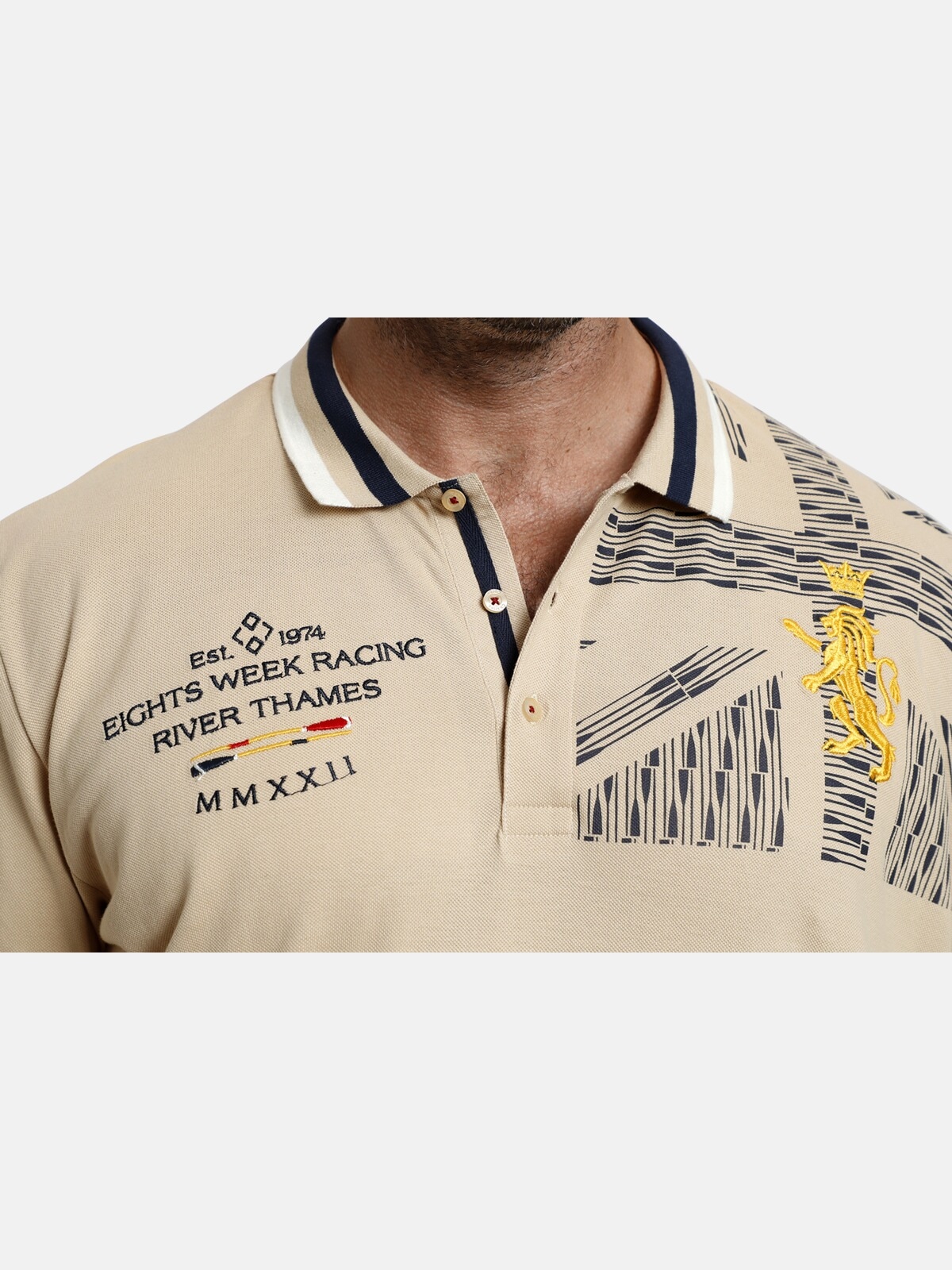 Charles Colby Poloshirt »Poloshirt EARL BAIRRE«, (1 tlg.), mit Colour-Blocking Kragen