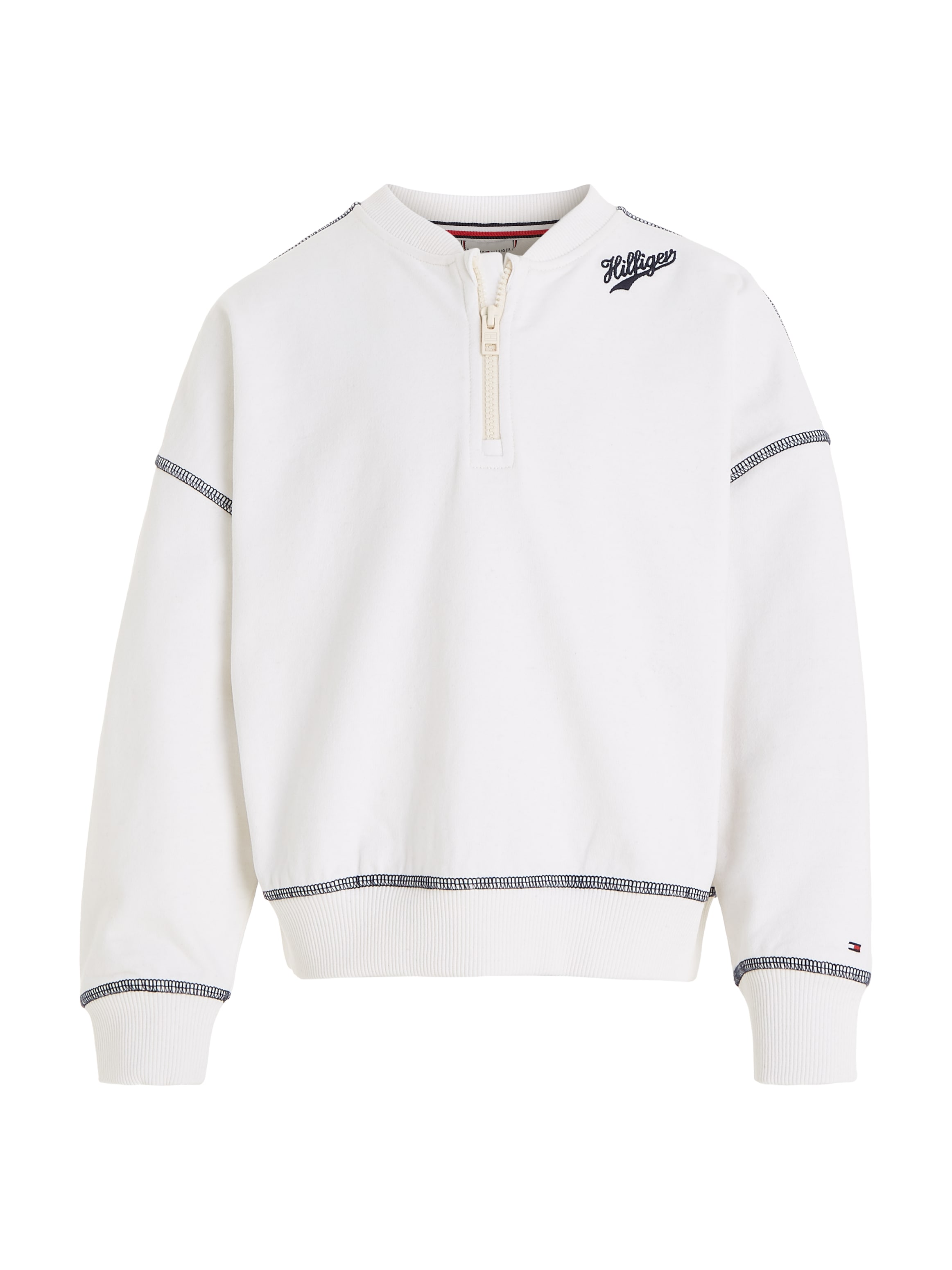 Tommy Hilfiger Sweatshirt »HILFIGER SCRIPT 85 SWEATSHIRT«, mit großem Logo auf der Rückseite