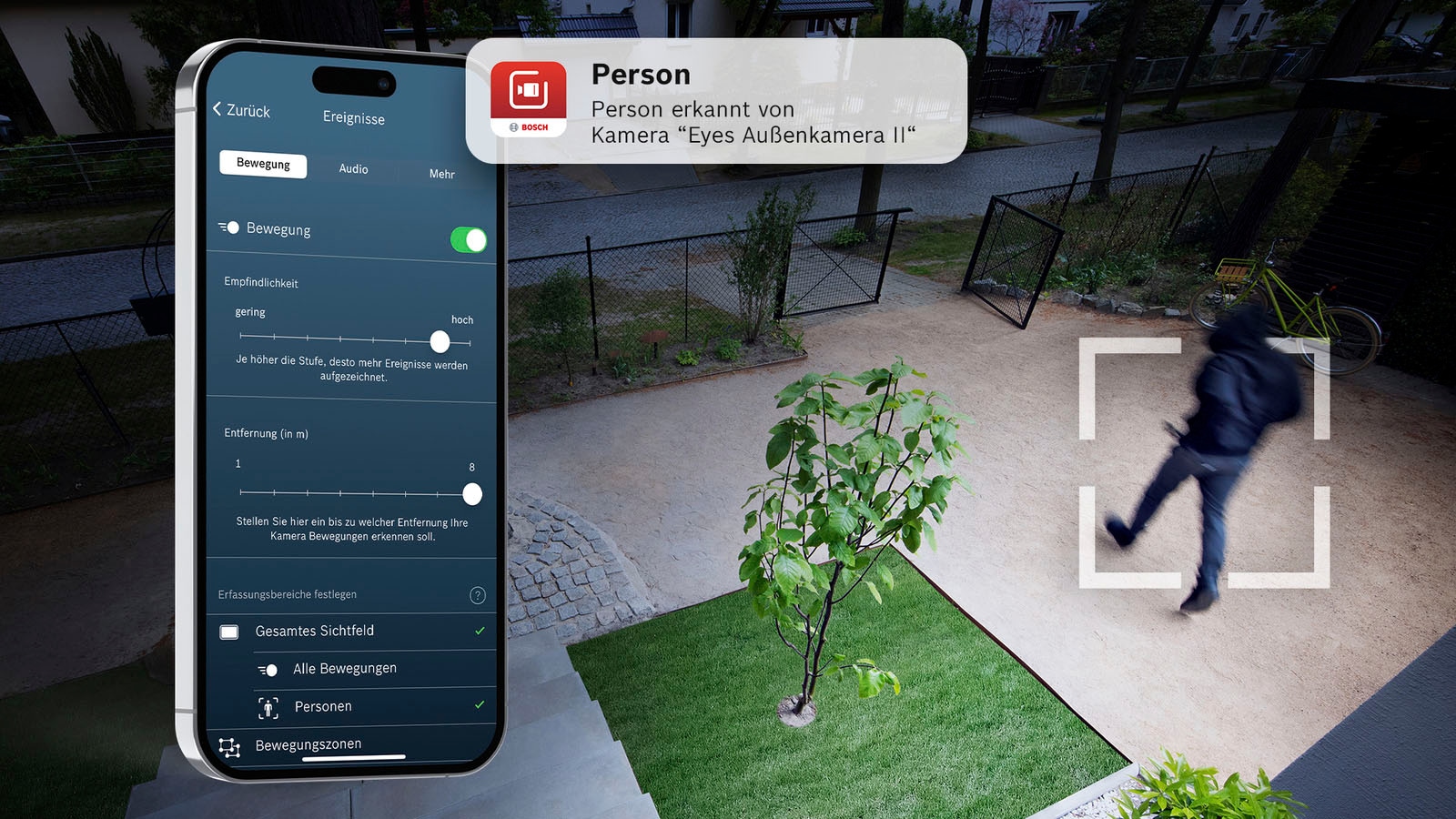 BOSCH Smart Home Kamera »Smart Home Eyes II«, Außenbereich