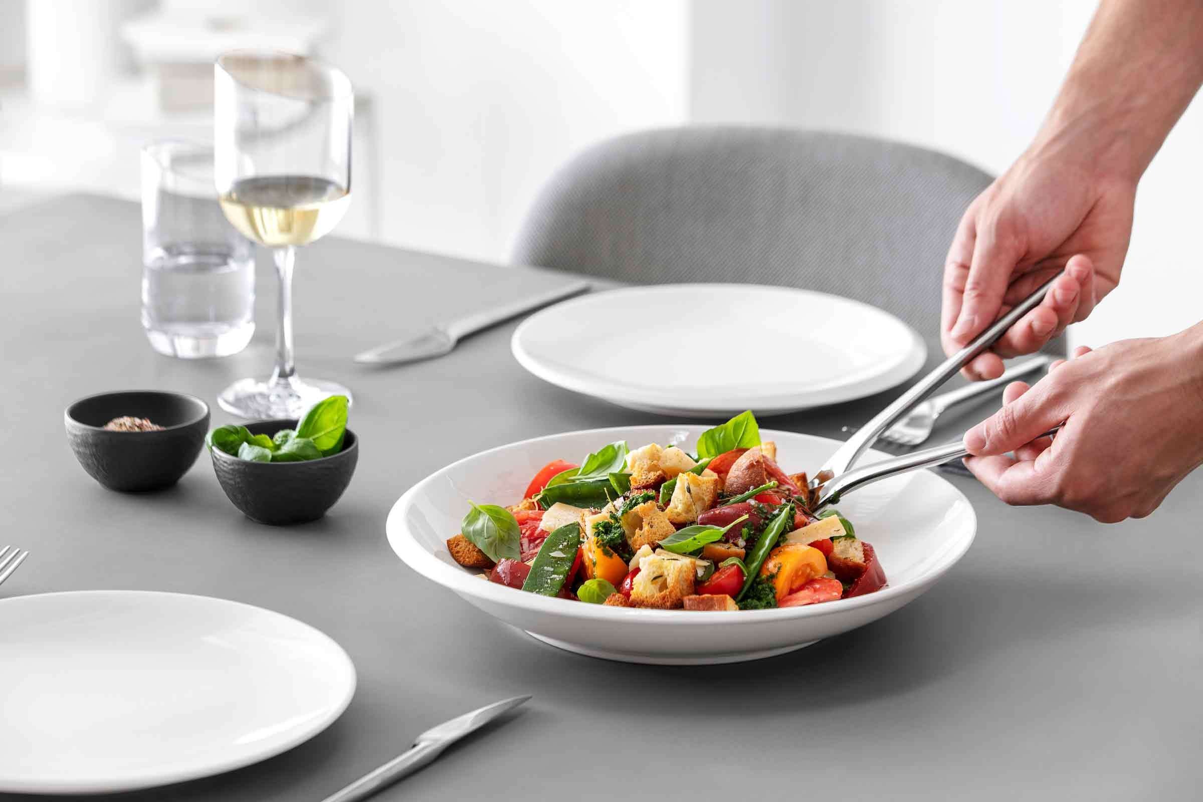 Villeroy & Boch Schale »Schale tief NewMoon ø 29 cm 6er Set weiß«
