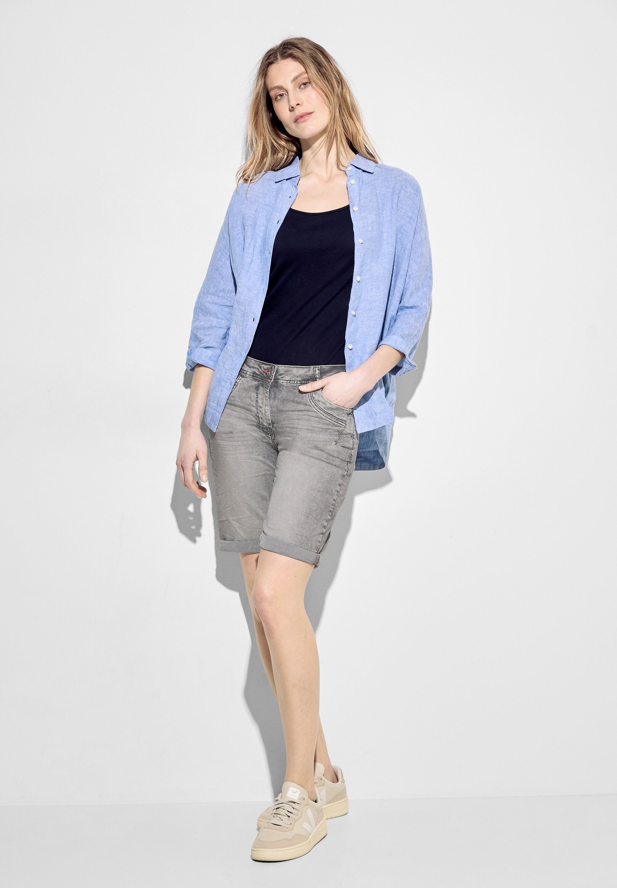 Cecil Shorts »Style Scarlett«, Sommerhose mit Used-Optik