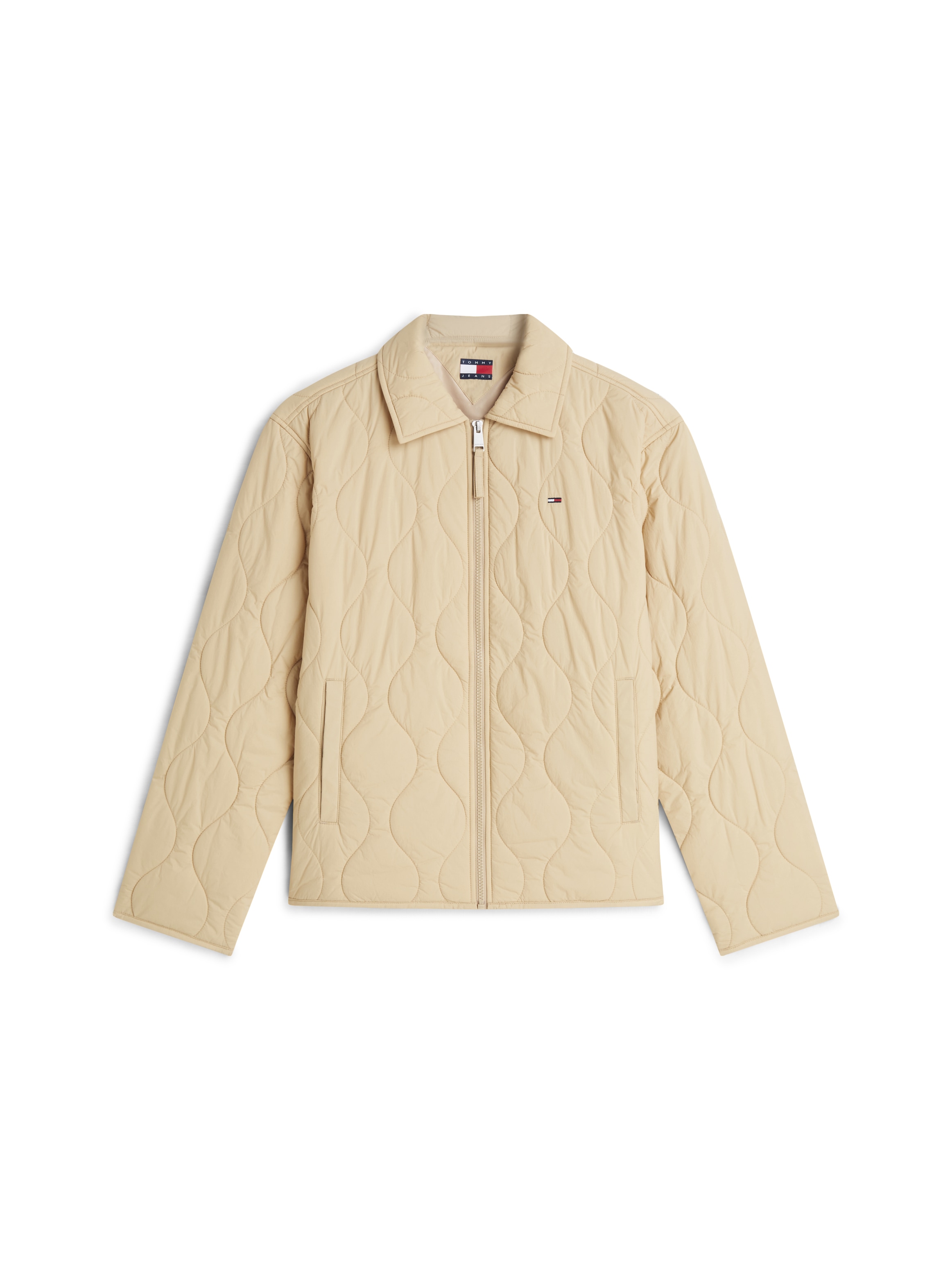Tommy Jeans Steppjacke »TJW COACH COLLAR QUILTED JACKET« Kunstfaser, Flag-Stickerei