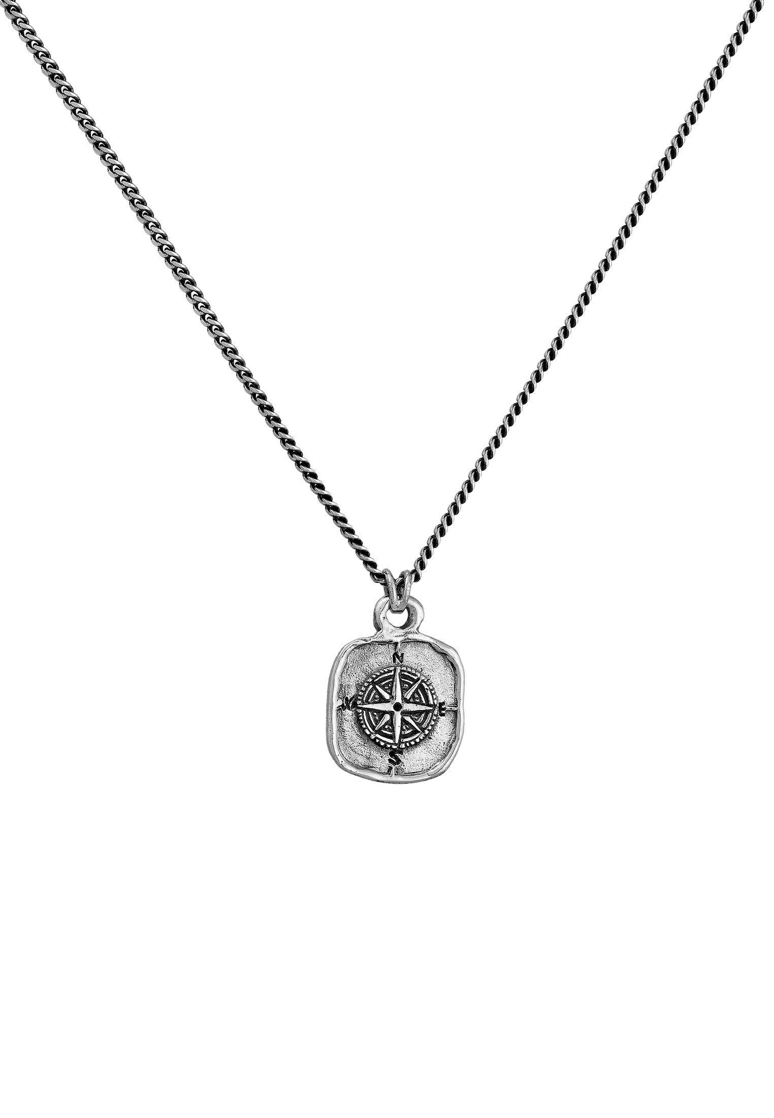 HAZE & GLORY Silberkette »Halskette Kompass Windrose 925 Silber«