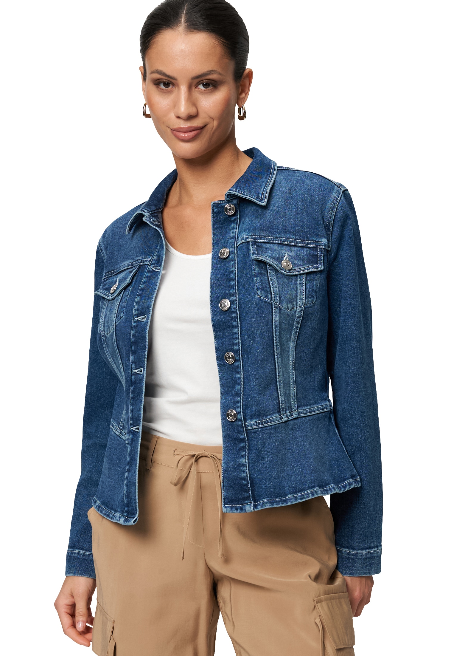 Zero Jeansblazer »Jeansjacke mit Klappentaschen«