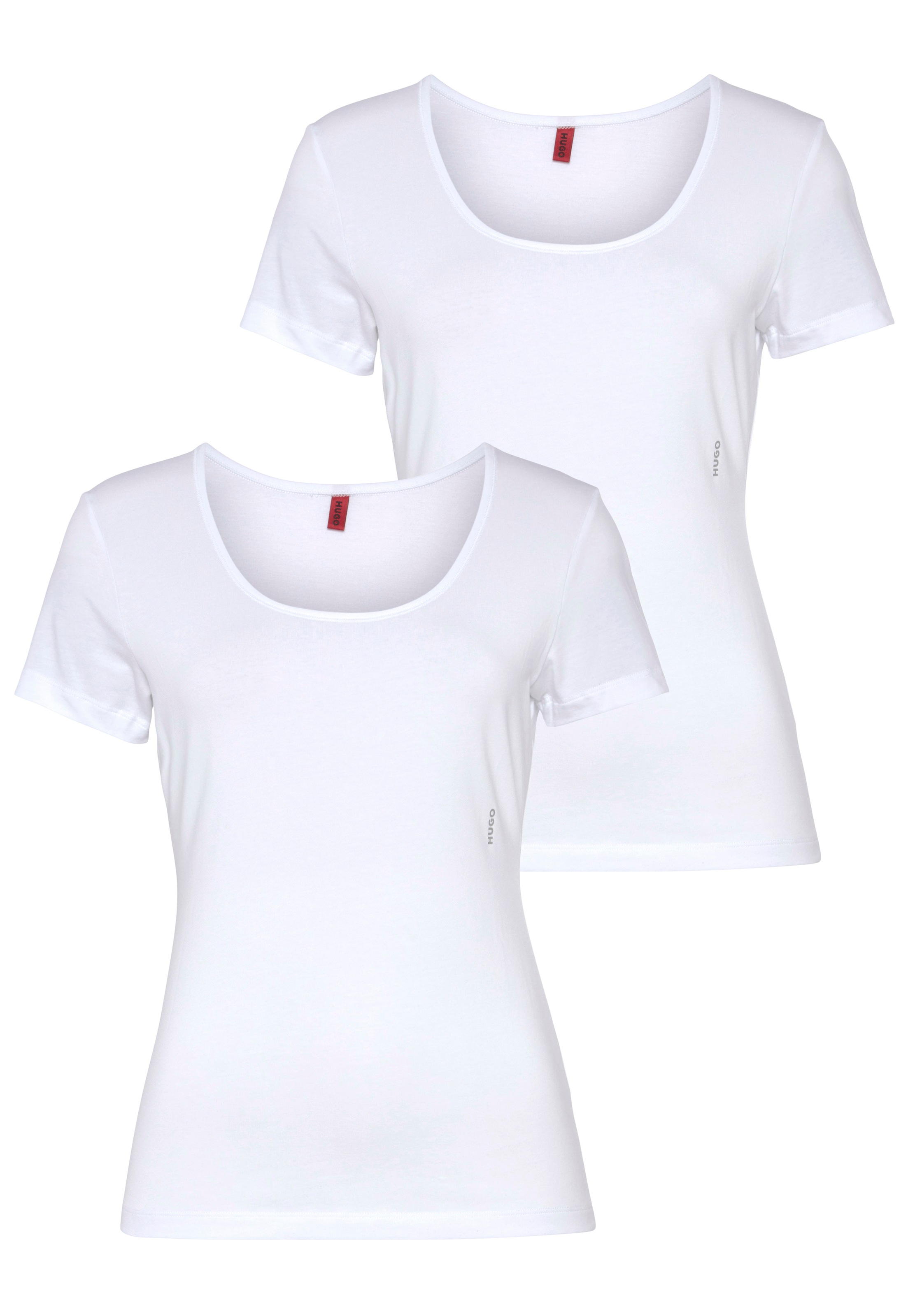 HUGO Underwear T-Shirt »TWIN«, (Packung, 2 tlg., 2er-Pack), mit vertikalem Logodruck