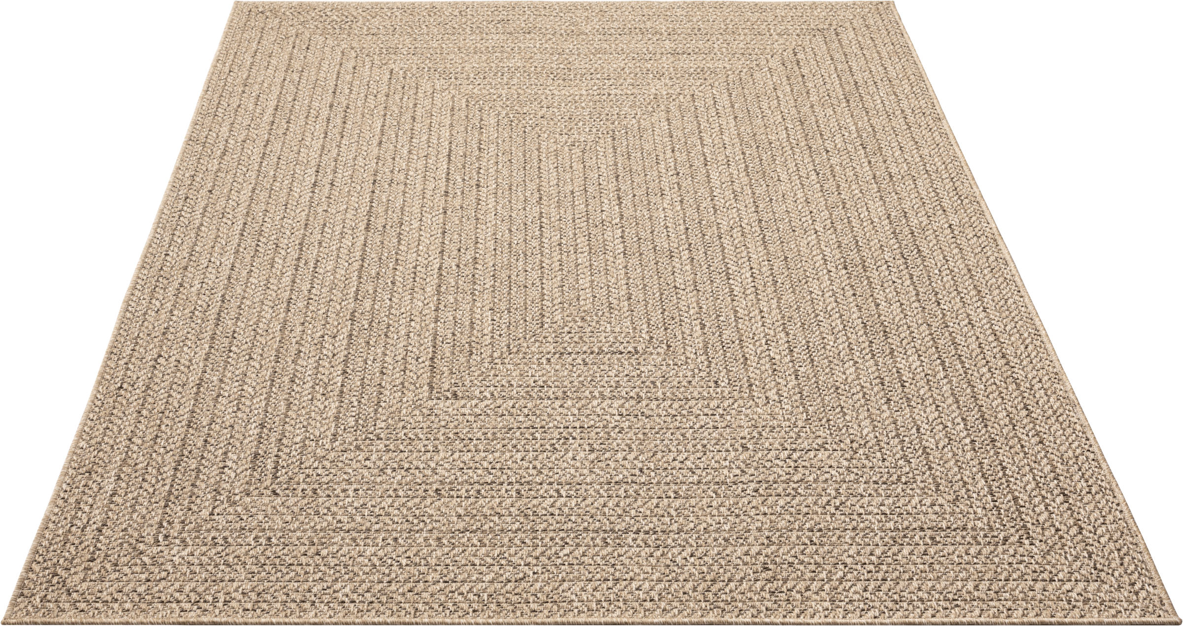 merinos Teppich »Kenzy 2« rechteckig 10 mm Höhe robuster In- und Outdoor Teppich im natürlichen Jute-Look, wetterfest