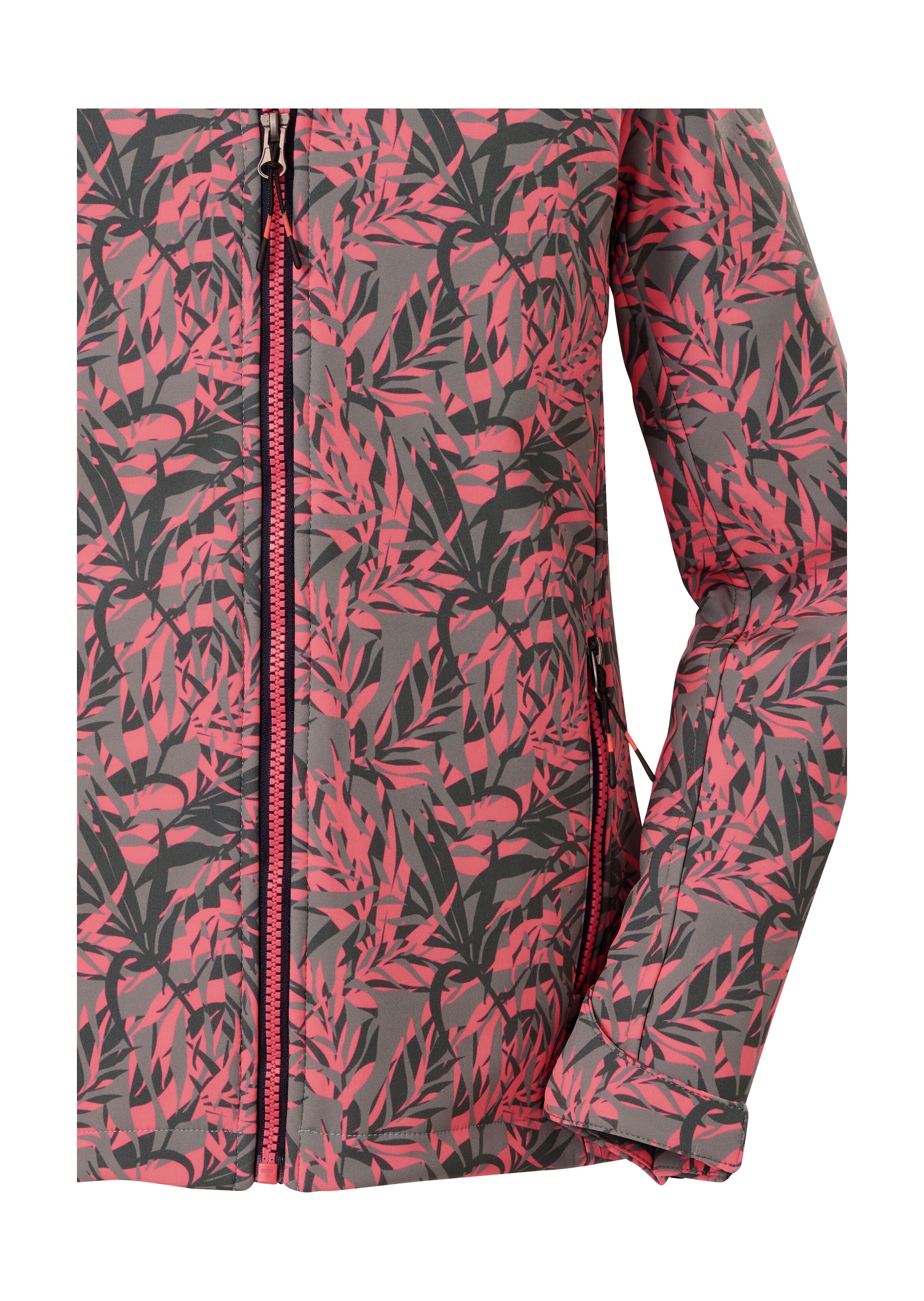 Killtec Softshelljacke »Mädchen Softshelljacke Print« Wasserdicht, windabweisend, atmungsaktiv, modischer Print