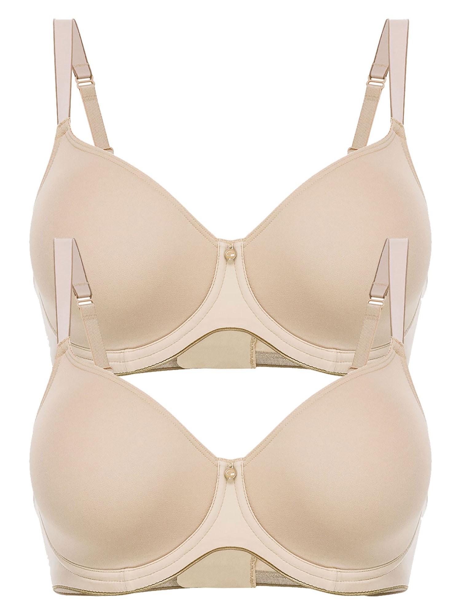 Conturelle T-Shirt-BH »2er Pack Spacer BH mit Bügel Pure Feeling«