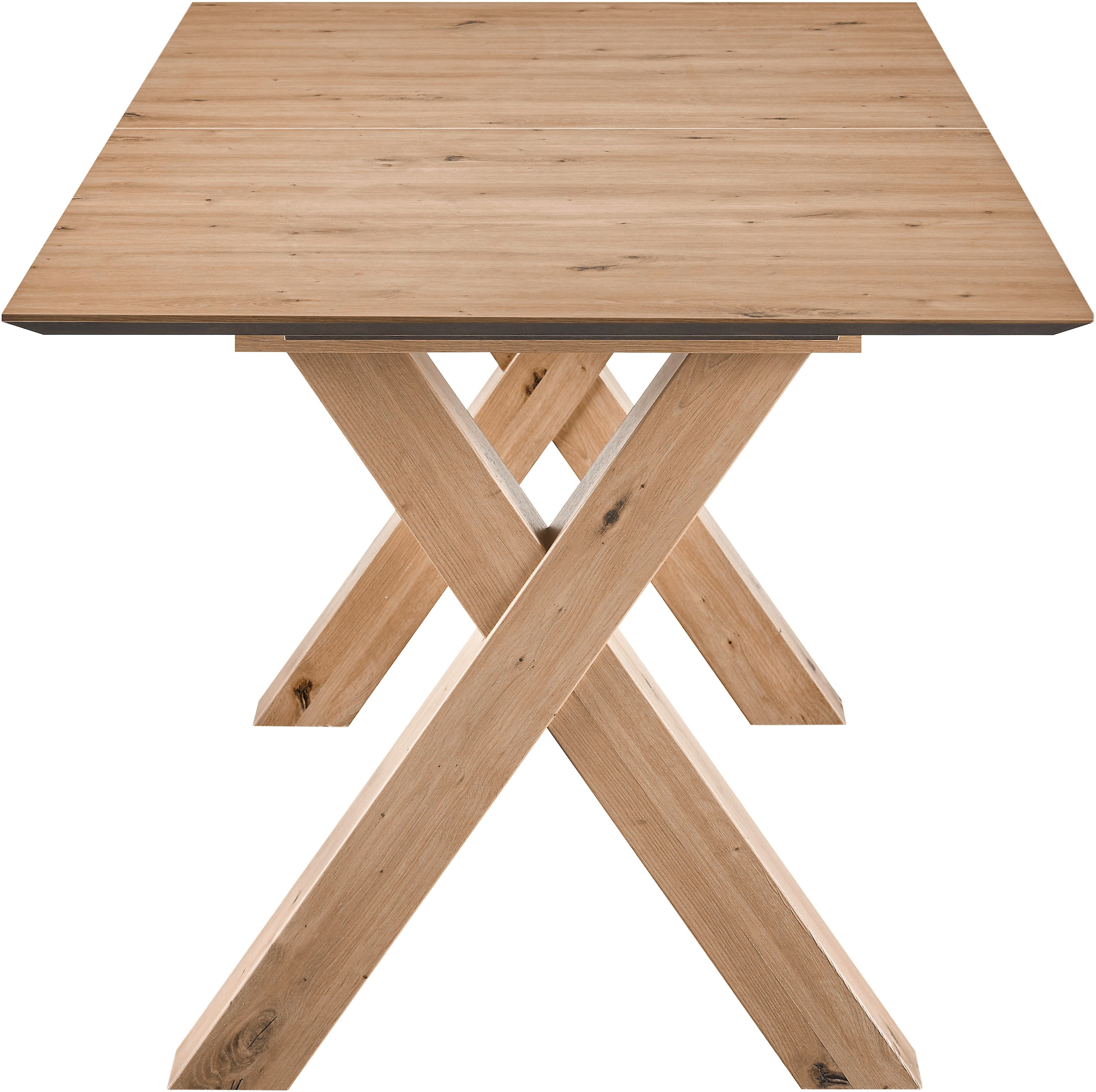 set one by Musterring Esstisch »New Atlanta« Platte rechteckig mit schweizer Kante, ausziehbar, Gestell in X-Form