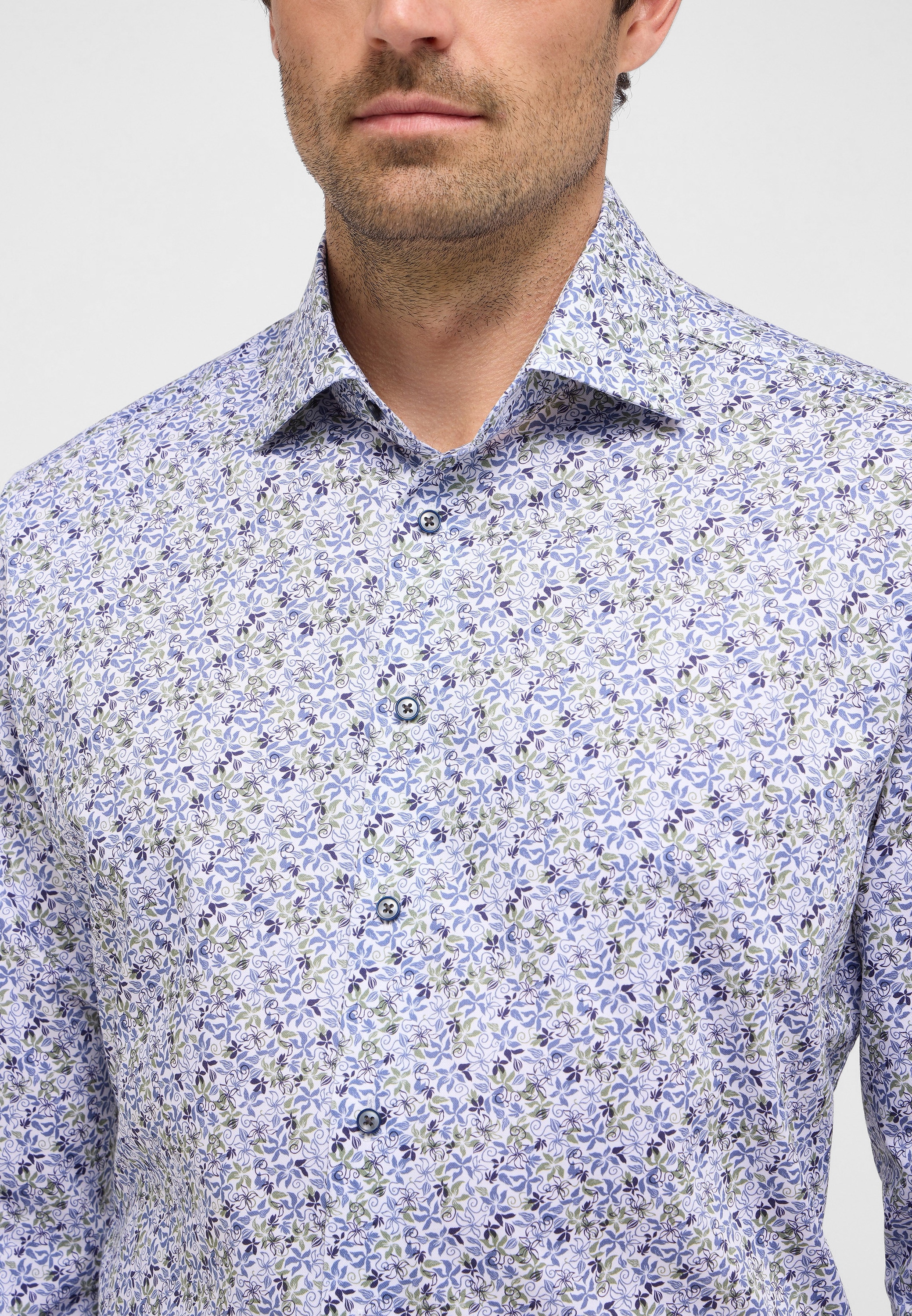 Eterna Langarmhemd »MODERN FIT«, NON IRON (bügelfrei)