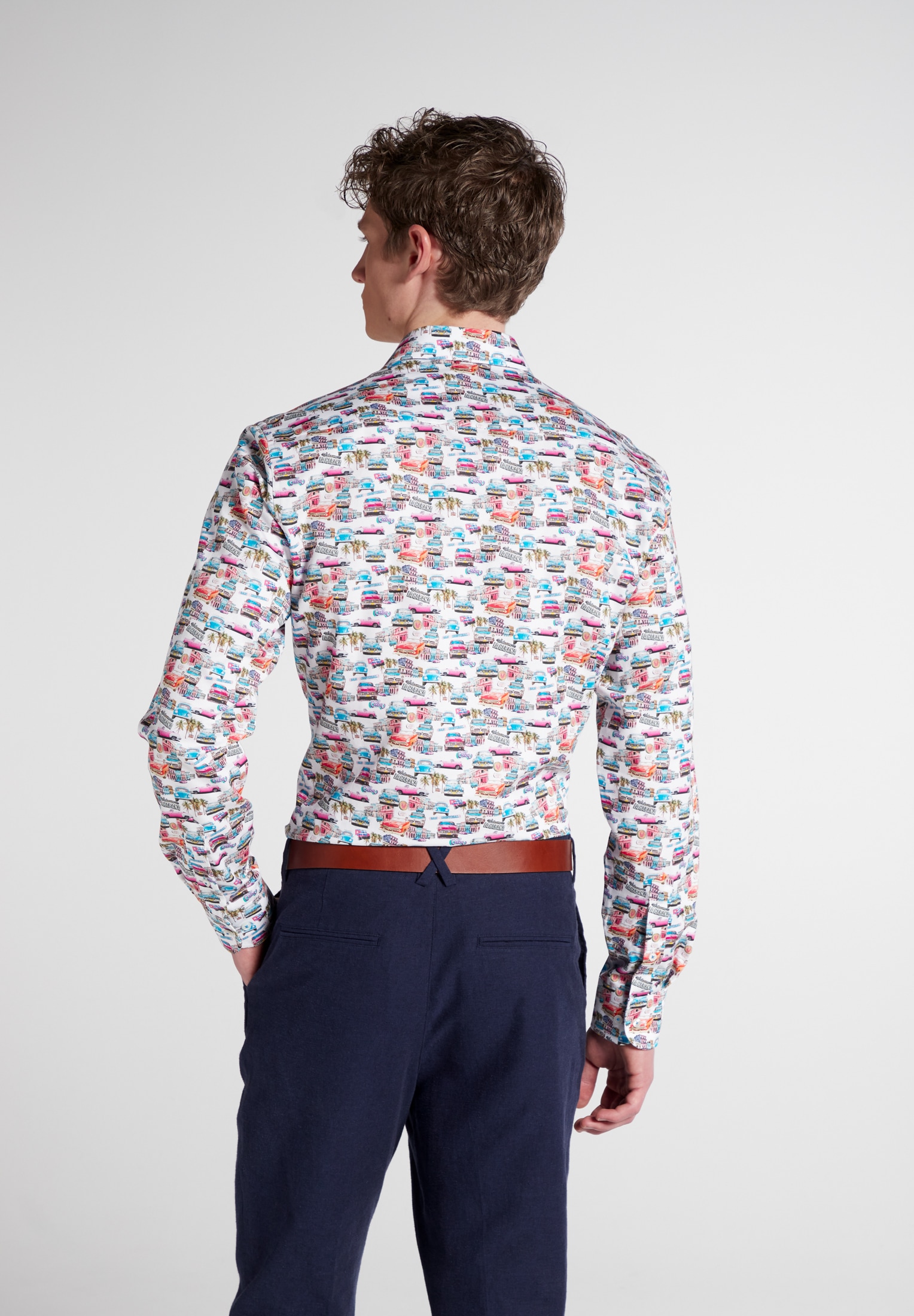Eterna Langarmhemd »SLIM FIT« EASY IRON (bügelleicht)