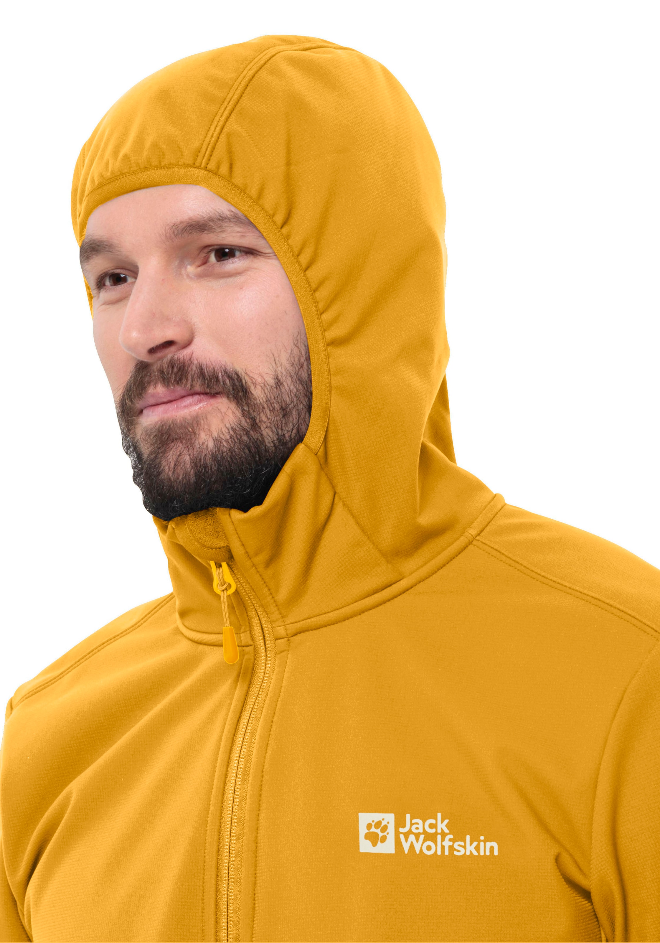 Jack Wolfskin Softshelljacke »BORNBERG HOODY«, mit Kapuze, winddicht, wasserabweisend