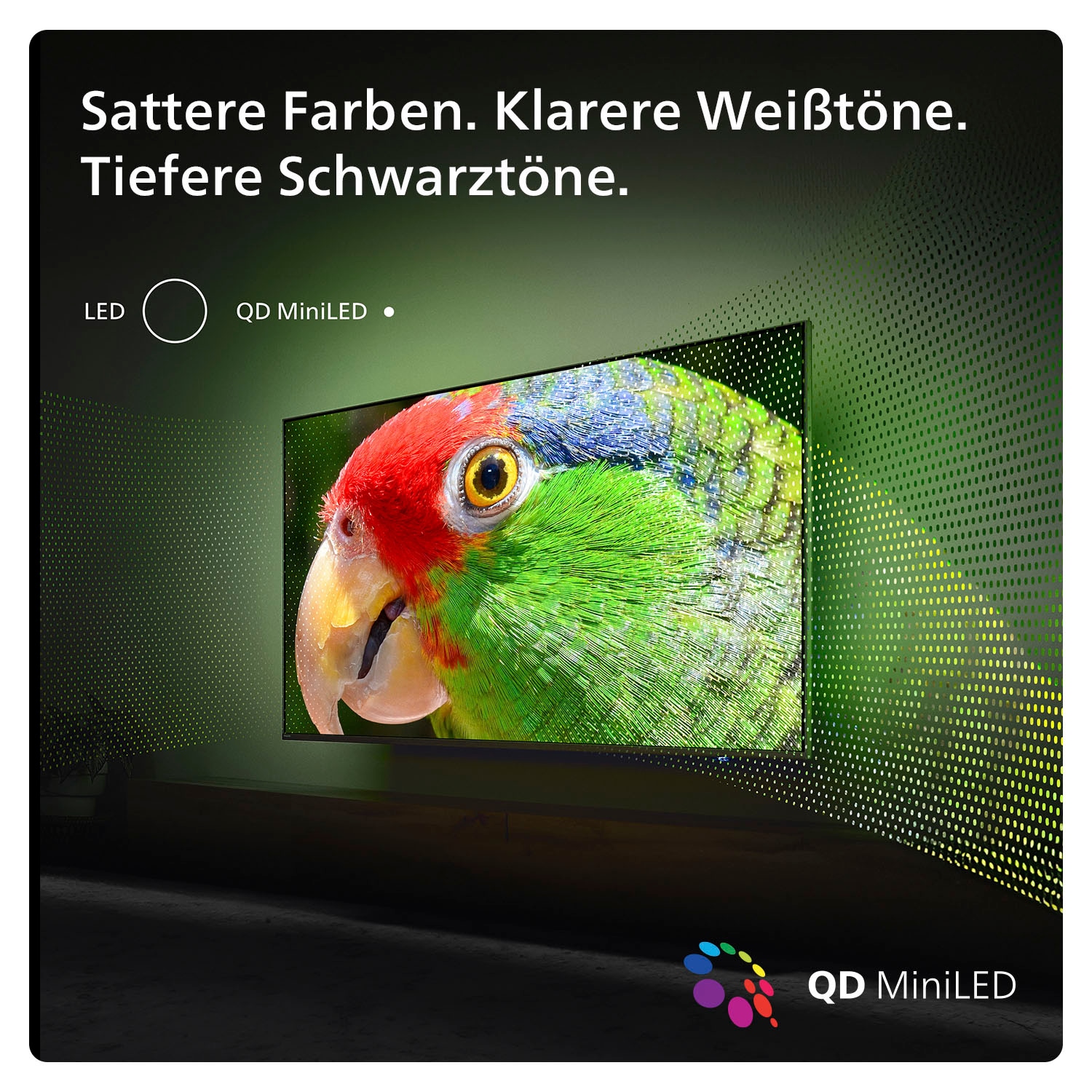 Philips Mini-LED-Fernseher »55PML9009/12«, 4K Ultra HD, Smart-TV