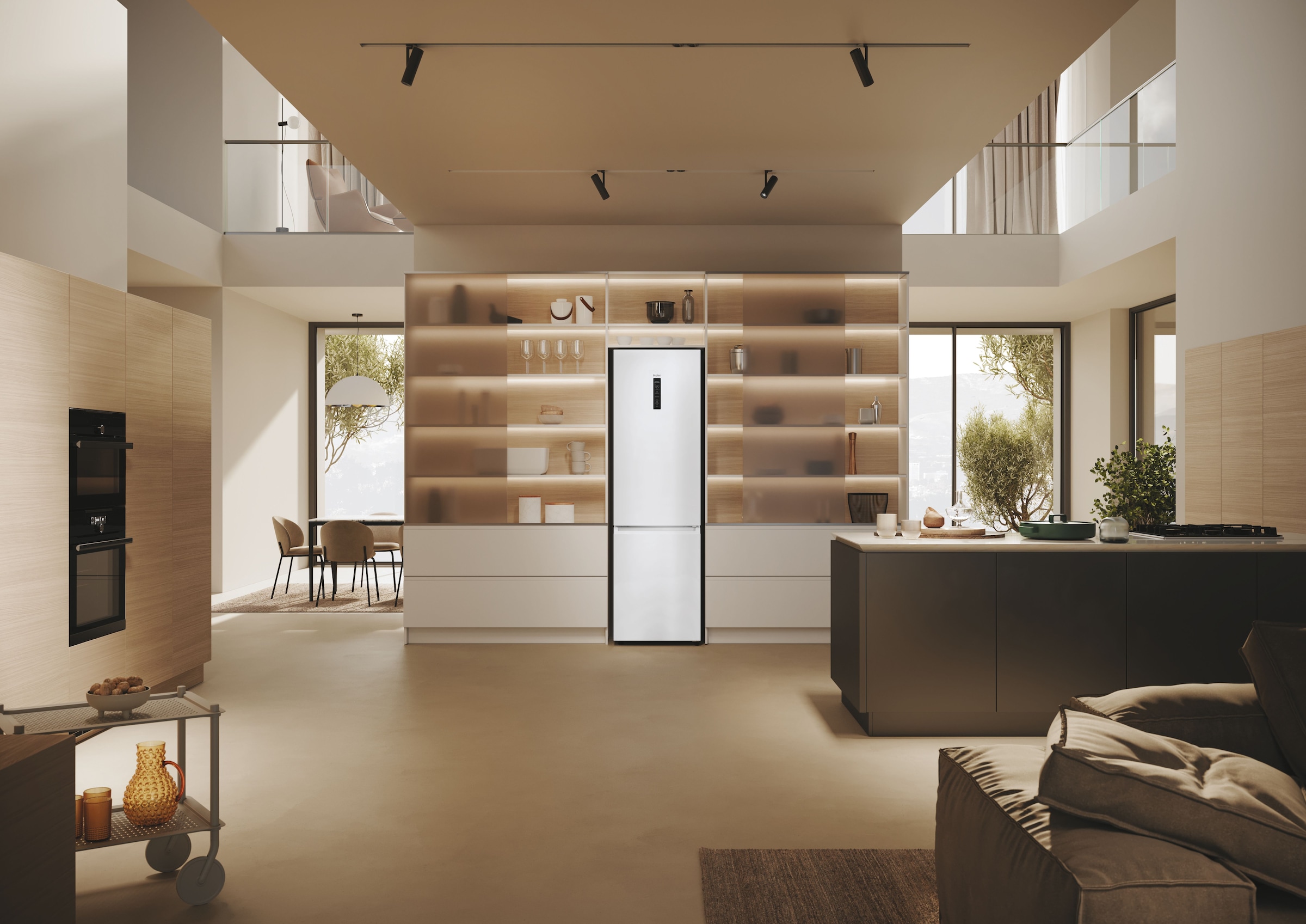 Haier Kühl-/Gefrierkombination 2D 60 SERIES 5 PRO »HDPW5620CNPW«, 205 cm hoch, 60 cm breit, MyZone Plus, HumidityZone, Total No Frost