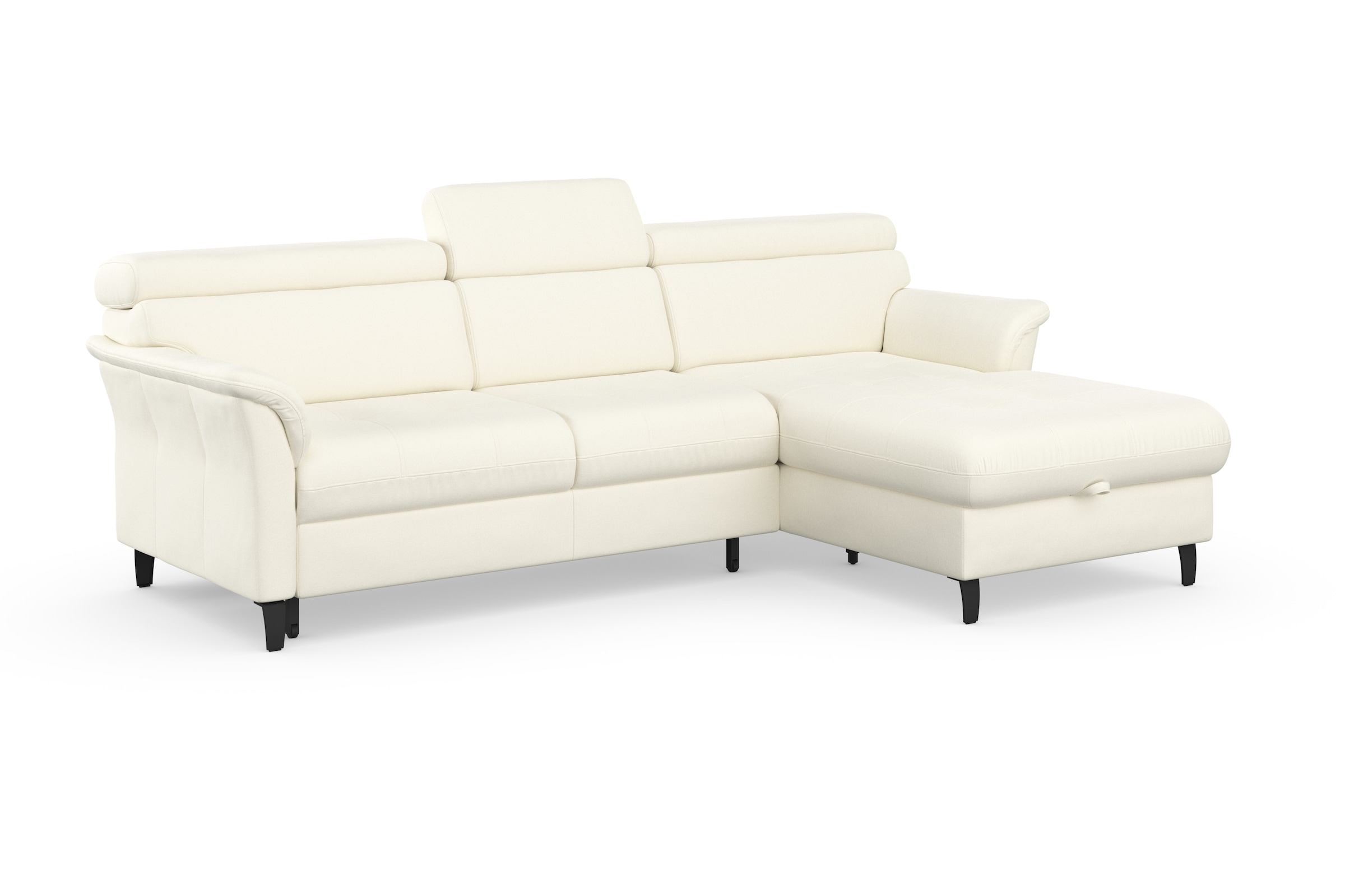 sit&more Ecksofa »Marano L-Form«, inklusive Kopfteilverstellung, wahlweise mit Bettfunktion, Bettkasten