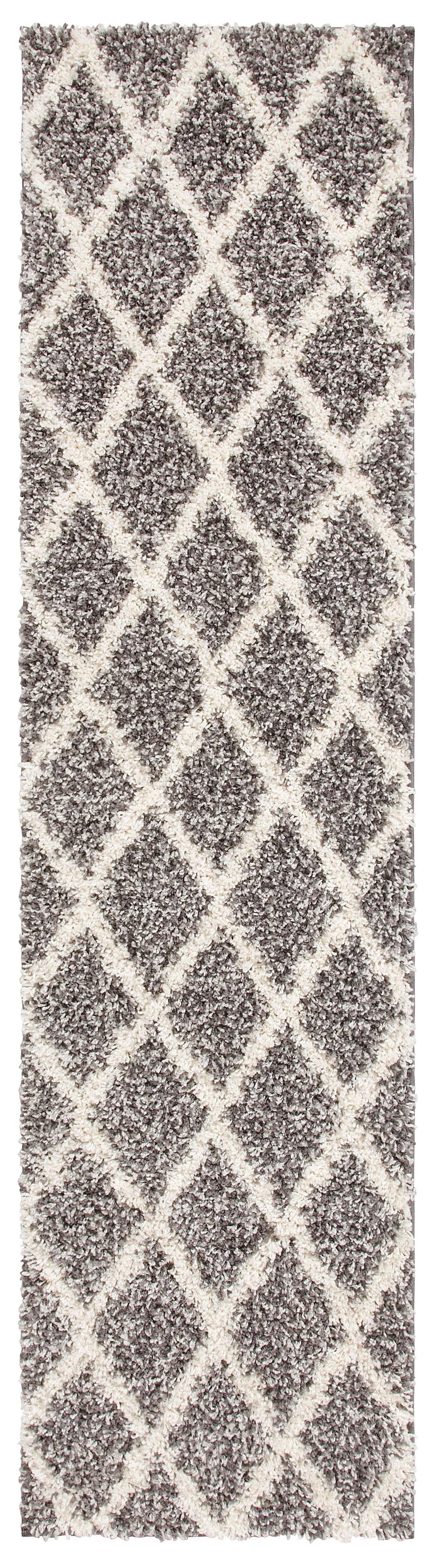 my home Hochflor-Läufer »Linz«, rechteckig, 31 mm Höhe, Läufer, Rauten Design, Hochflor, gewebt, Brücke