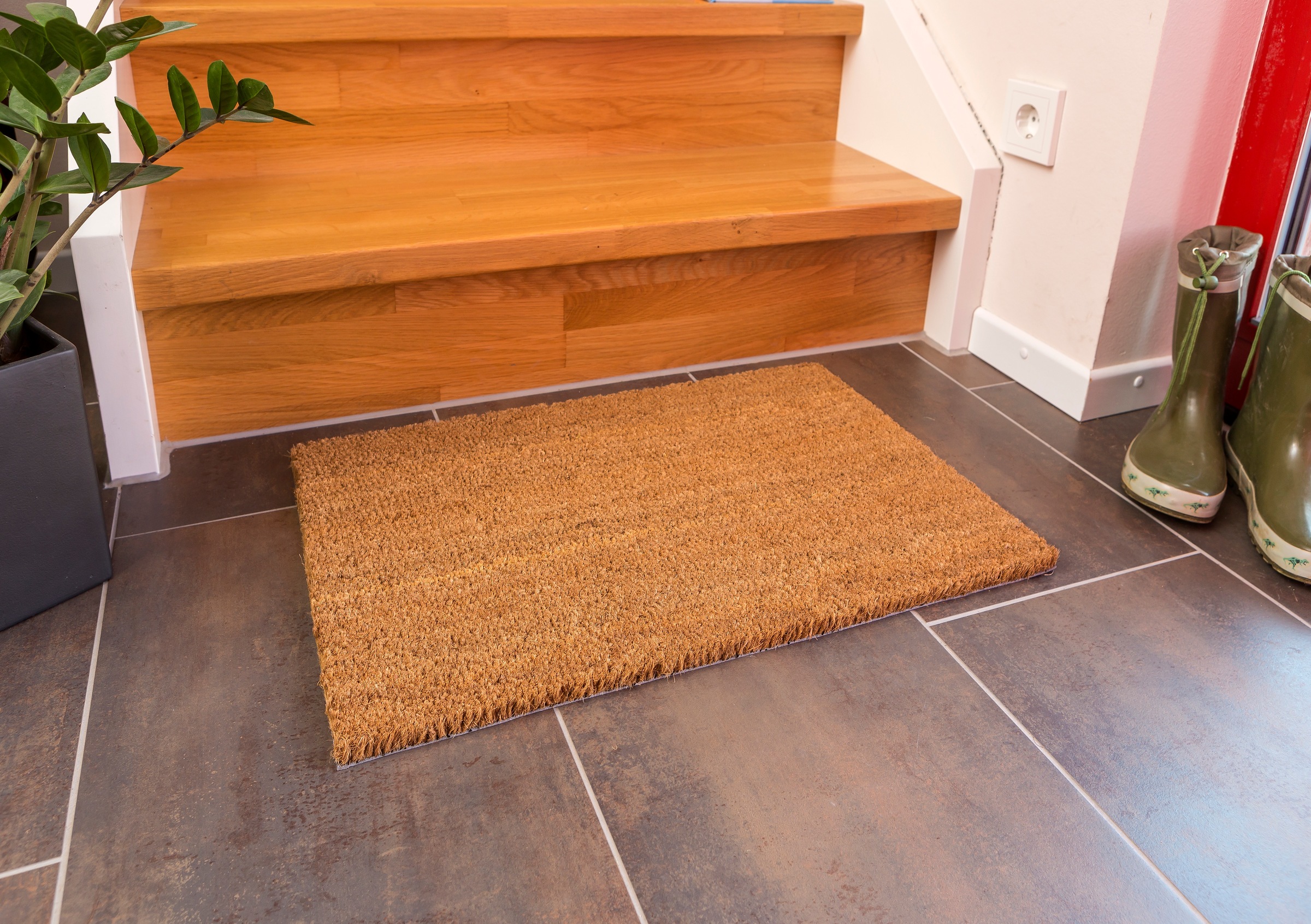 ASTRA Fußmatte »Kokosvelours« rechteckig 15 mm Höhe Kokos Türmatte, rutschfest, schmutzabweisend