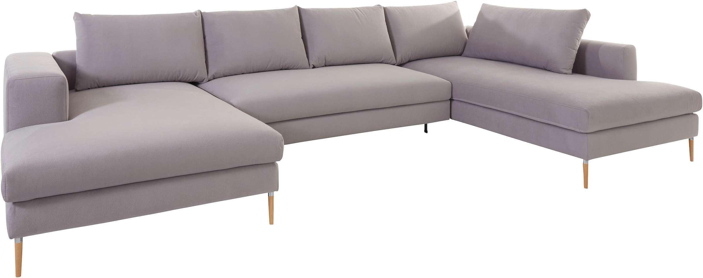 OTTO products Wohnlandschaft »Finnja, viel Platz, wahlweise Bettfunktion und Bettkasten, U-Form«