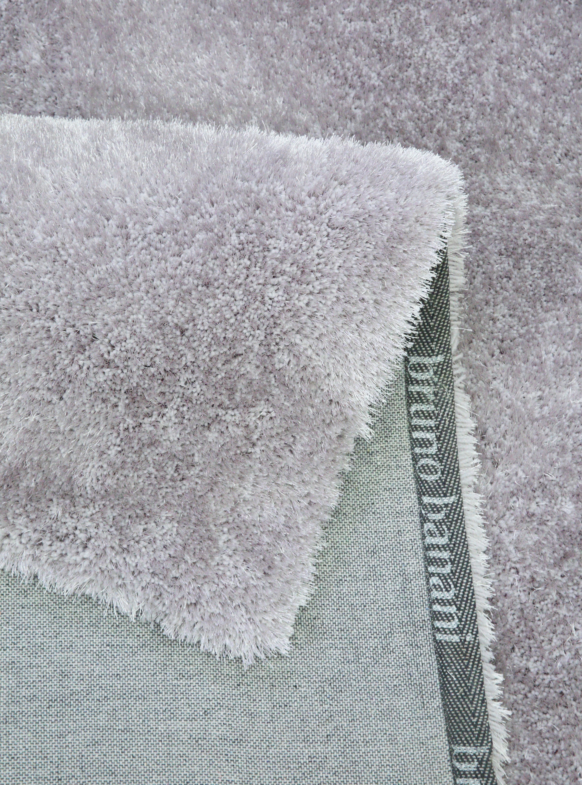 Bruno Banani Hochflor-Läufer »Dana Teppich, Kundenliebling«, rechteckig, 30 mm Höhe, Brücke, uni, weich, Mikrofaser, Diele, Flur, Wohnzimmer, Schlafzimmer