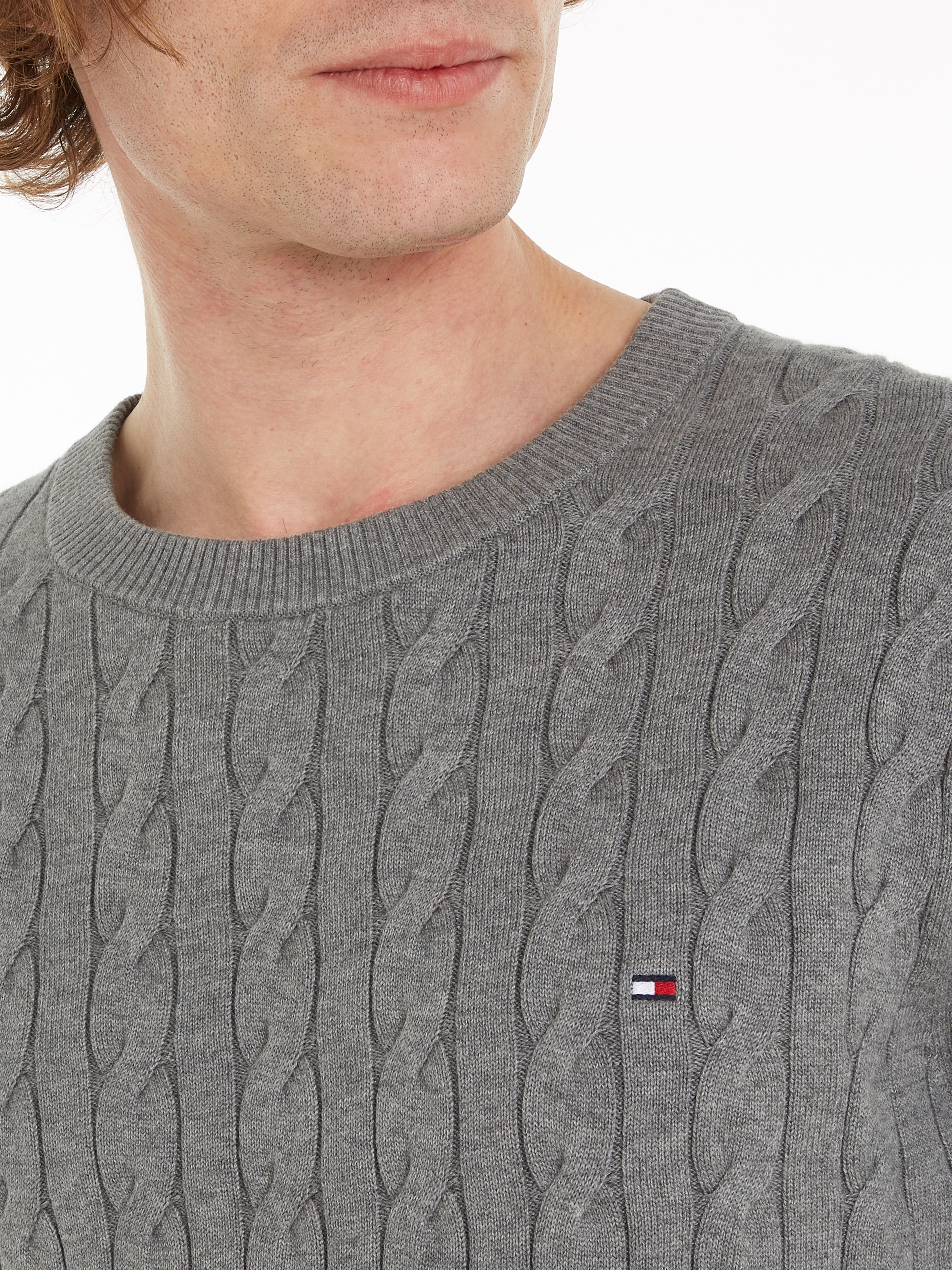 Tommy Hilfiger Strickpullover »CLASSIC CABLE CREW NECK«
