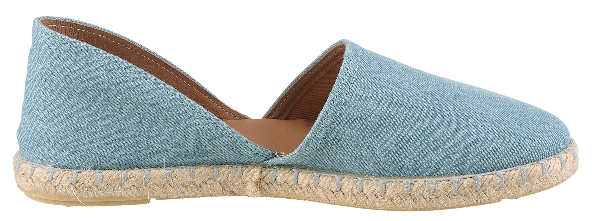 VERBENAS Espadrille »CARMEN DENIM«, Slipper, Sommerschuh, Strandschuh im Jeanslook