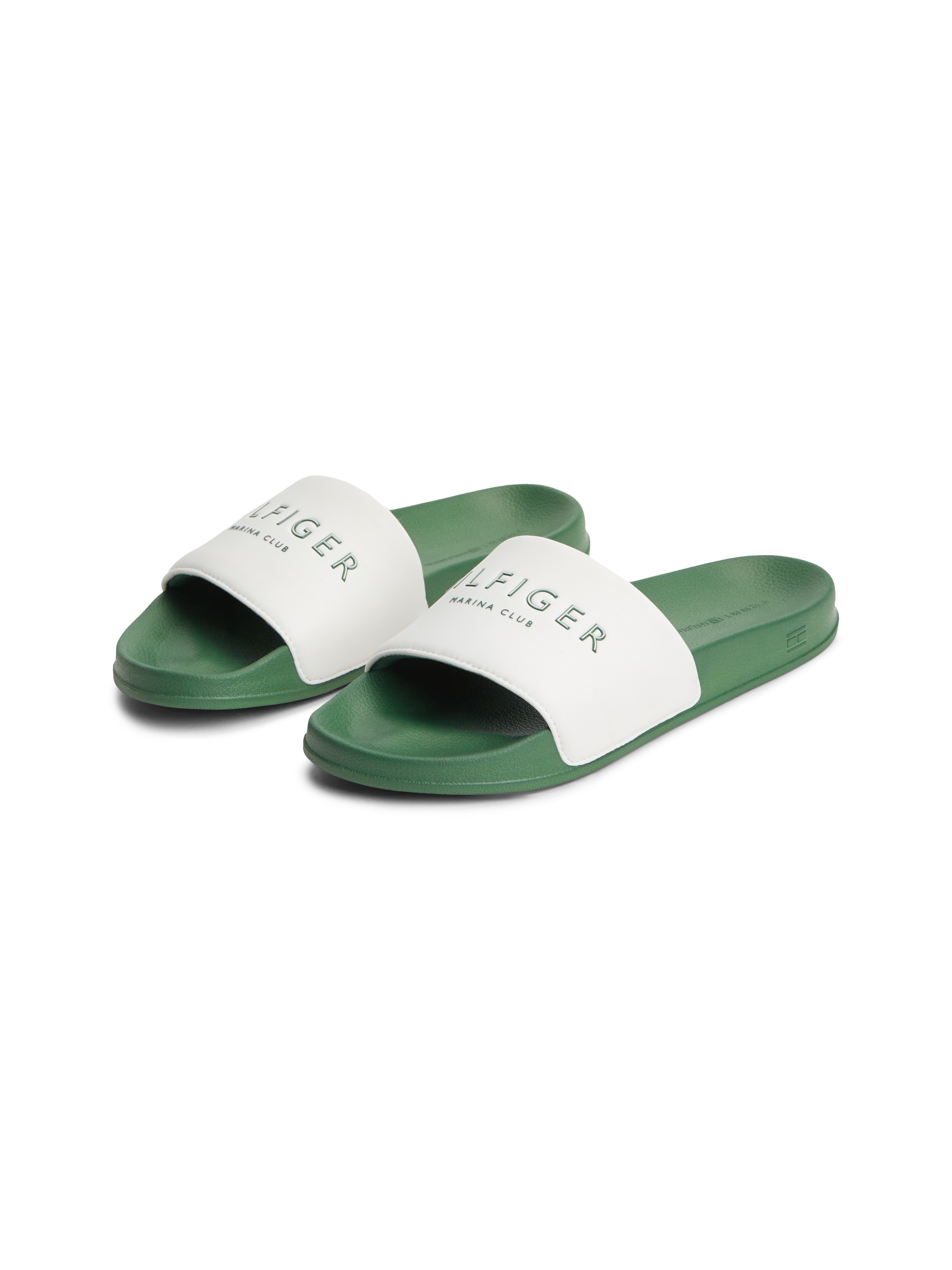 Tommy Hilfiger Pantolette »HILIFGER NEOPRENE POOL SLIDE«  Sommerschuh, Poolslide mit Kontrast-Logoschriftzug, schmale Form