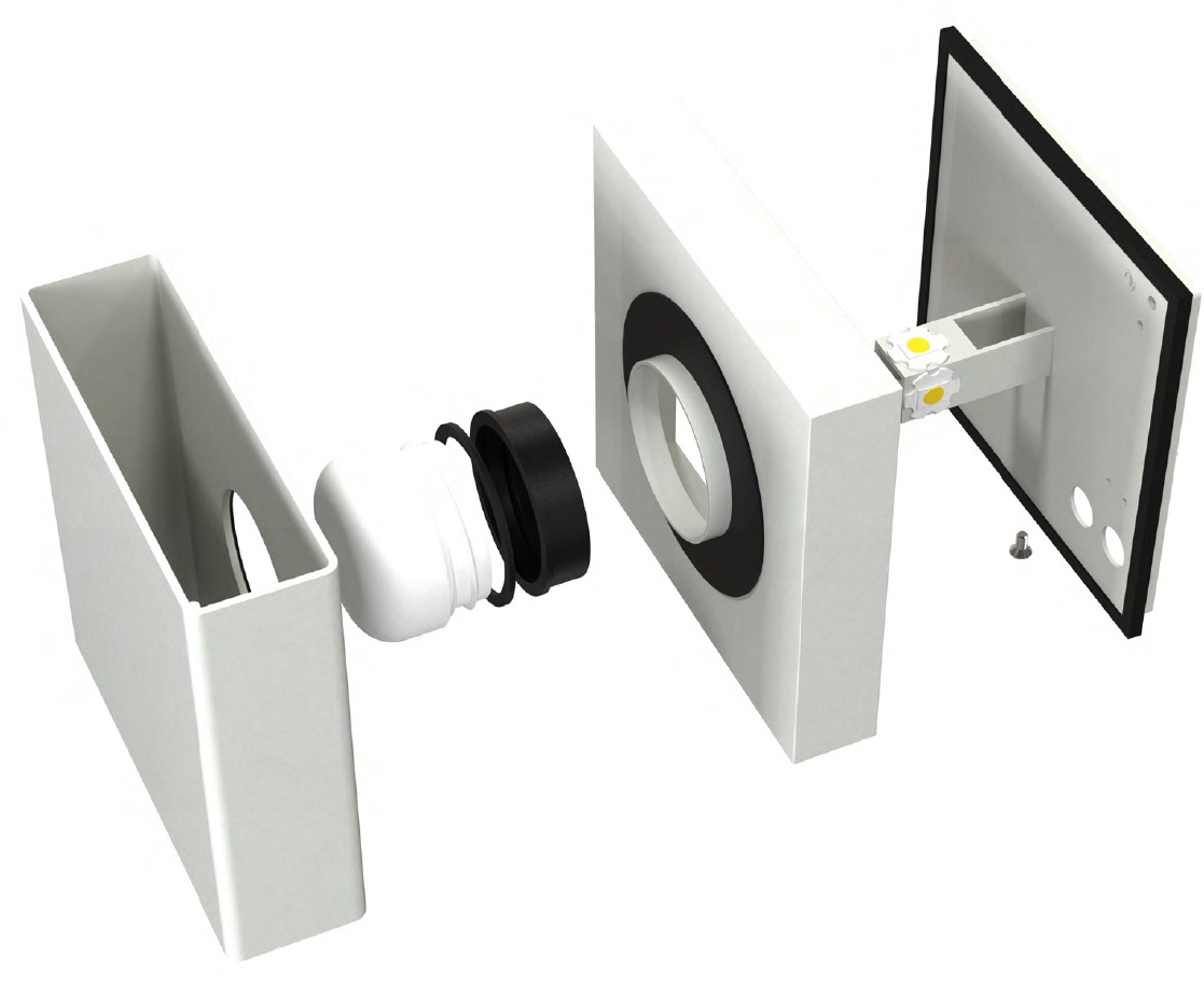 Nordlux LED für 3 Drehbarer Garantie Innen, 1 LED XXL Außen-Wandleuchte Bad Schirm,inkl. kaufen Außen mit »TURN«, Modul, Jahren IP54 | online und Magnet flammig-flammig