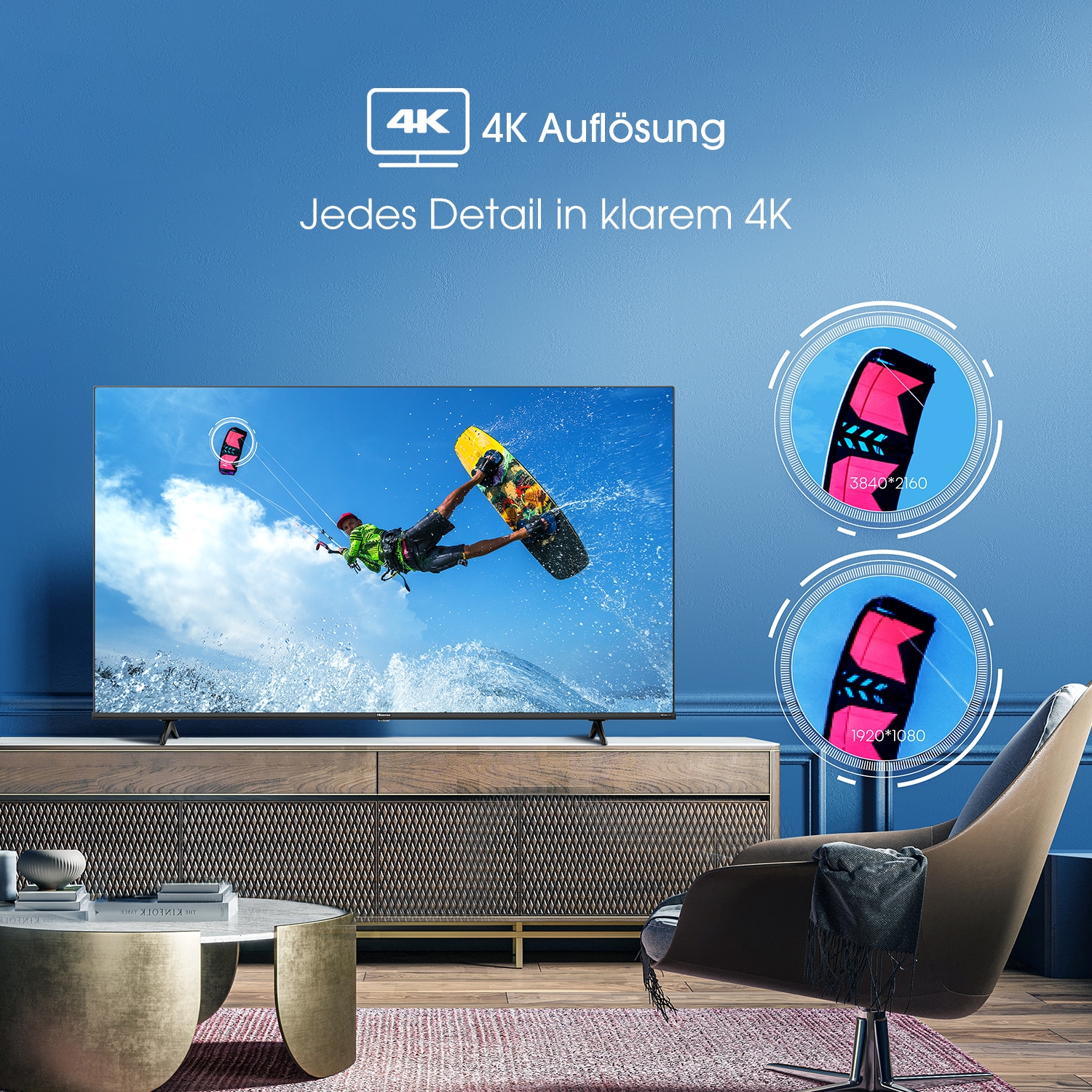 Hisense QLED-Fernseher »70E77HQ«, 4K Ultra HD, Smart-TV