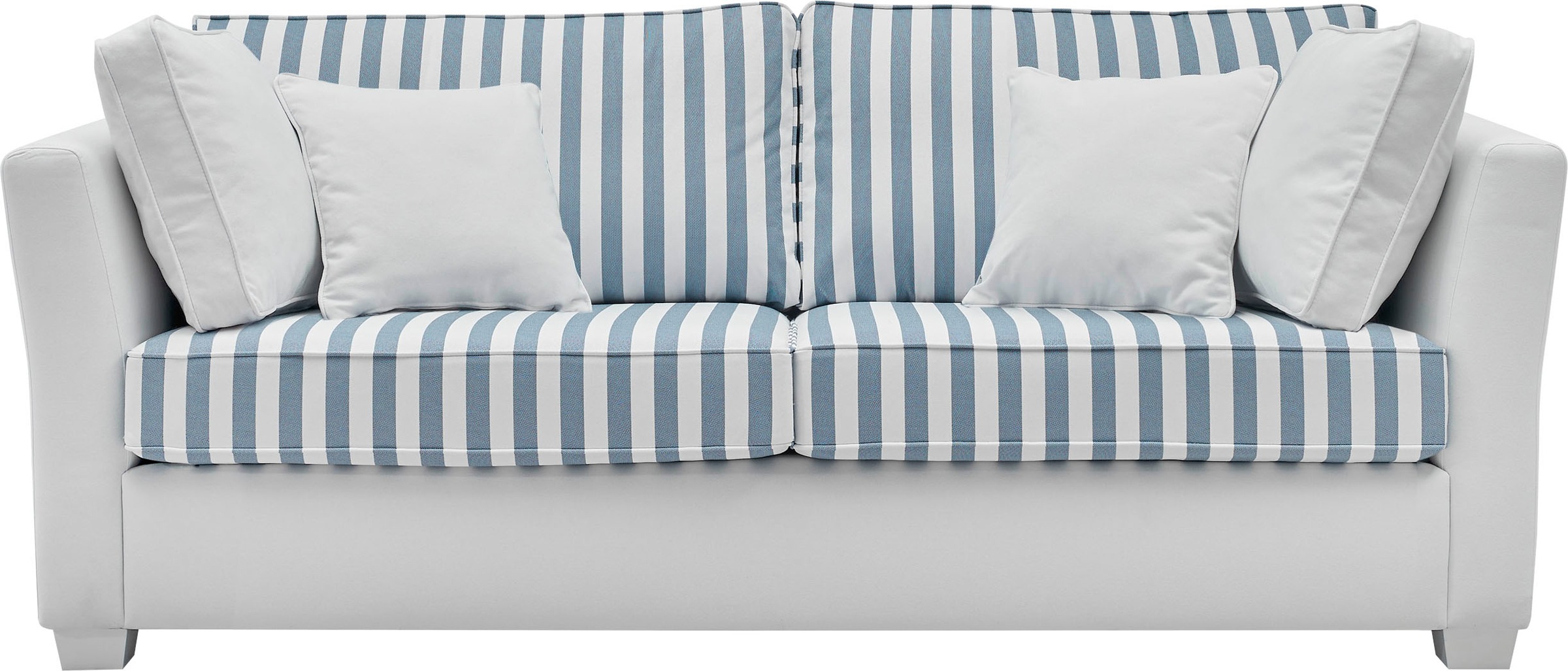 Home affaire 2,5-Sitzer »CALIFORNIA«, maritimer Landhausstil, in 3 Breiten, mit Holzfüßen Weiß lackiert