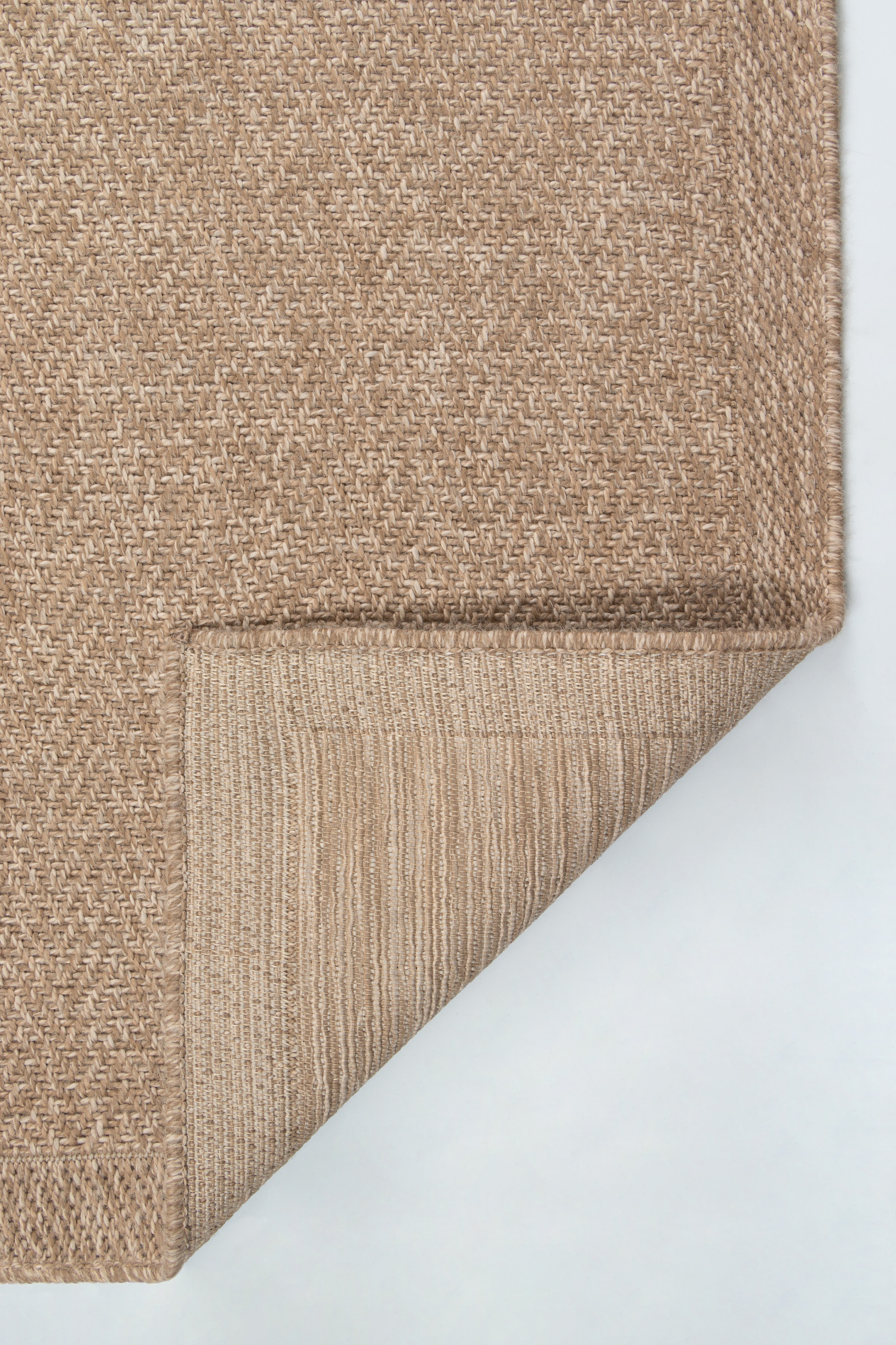 merinos Teppich »Kenzy« rund 10 mm Höhe robuster In- und Outdoor Teppich im natürlichen Jute-Look, wetterfest