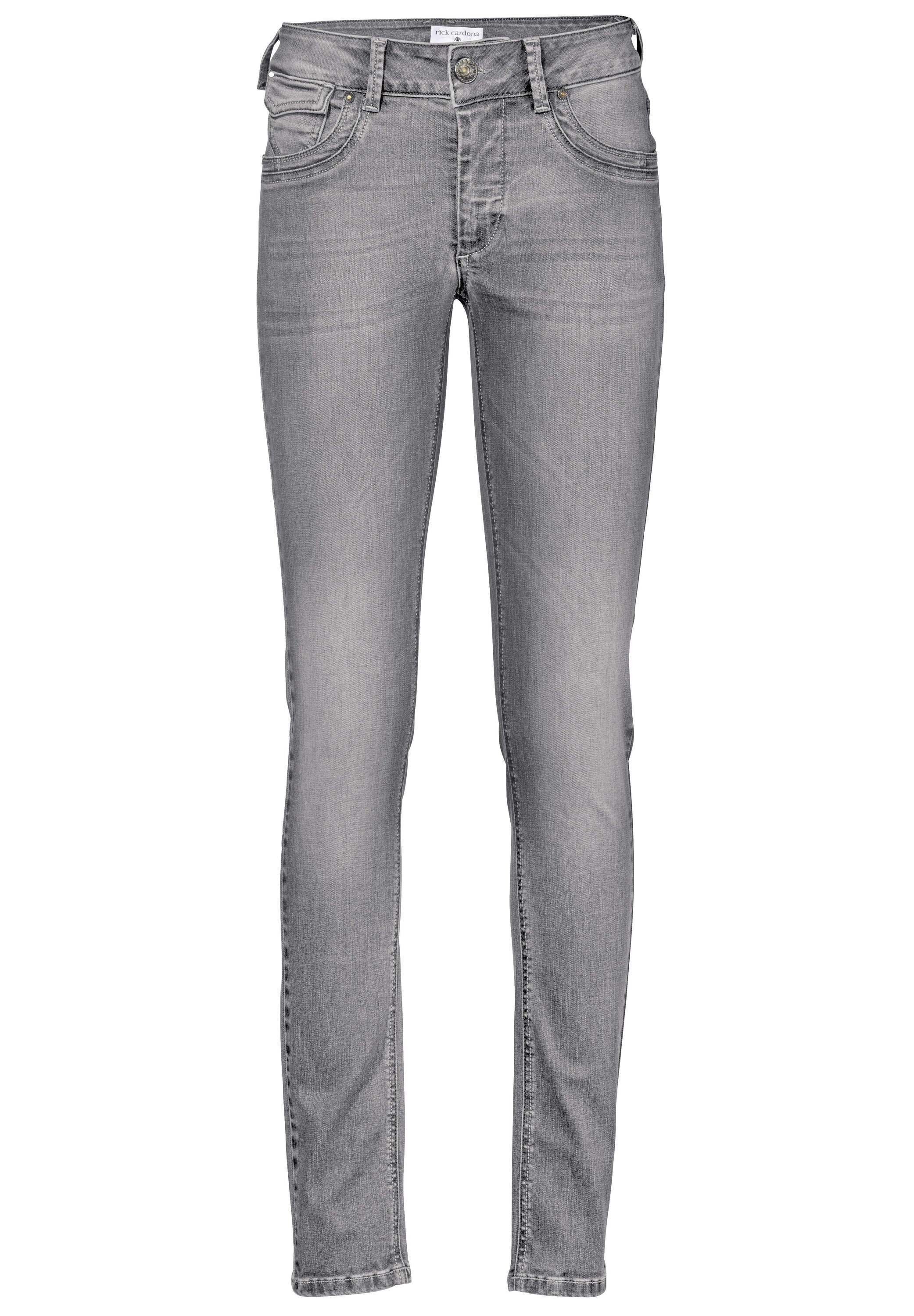 heine Skinny-fit-Jeans »Bauchweg-Jeans Röhrenjeans mit Bauchweg-Effekt« Individuelle Used-Effekte