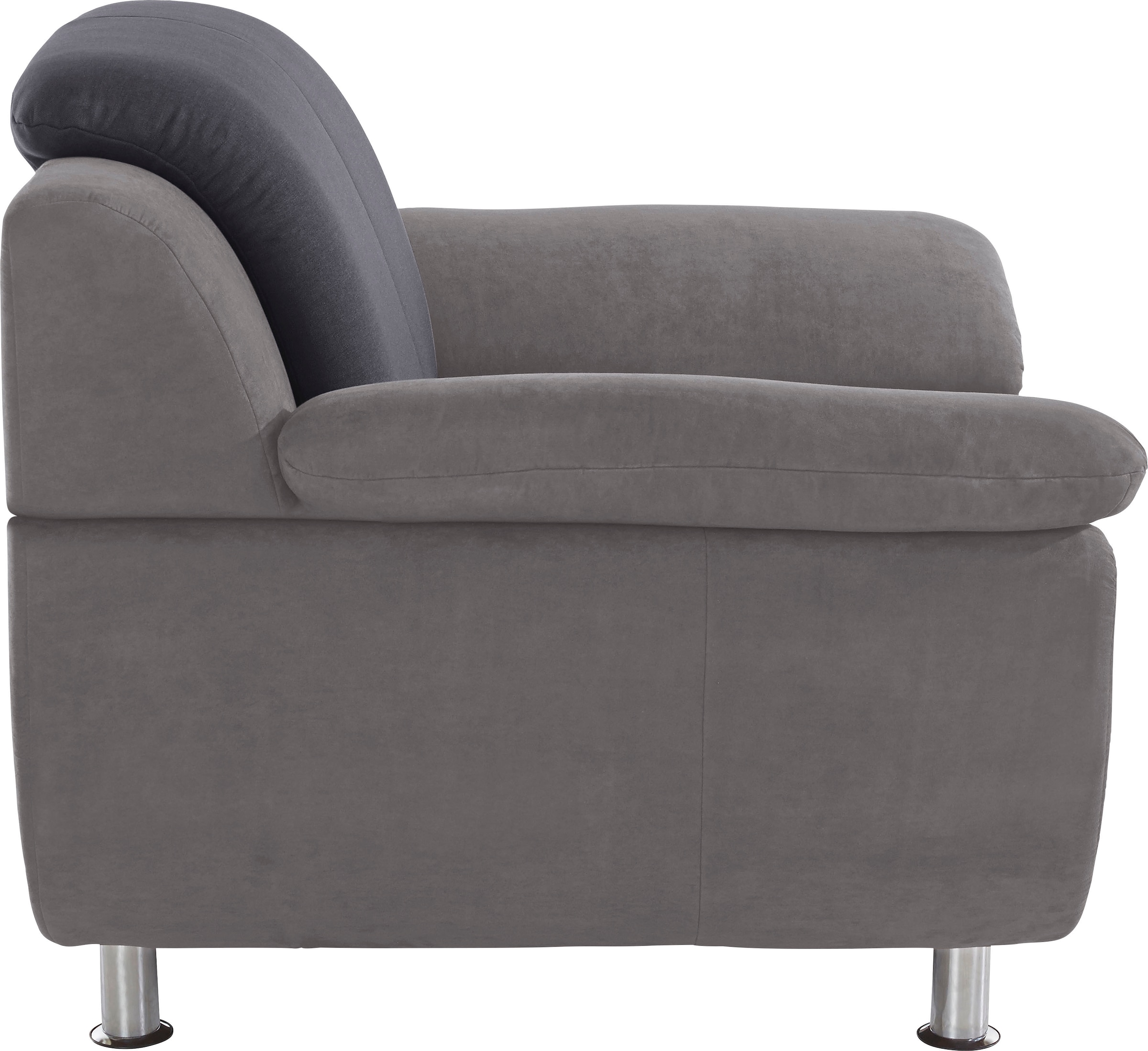 TRENDMANUFAKTUR Sessel »Rondo 3, Loungesessel, Breite 121cm« wahlweise mit komfortablem Federkern, mit extra breiten Armlehnen