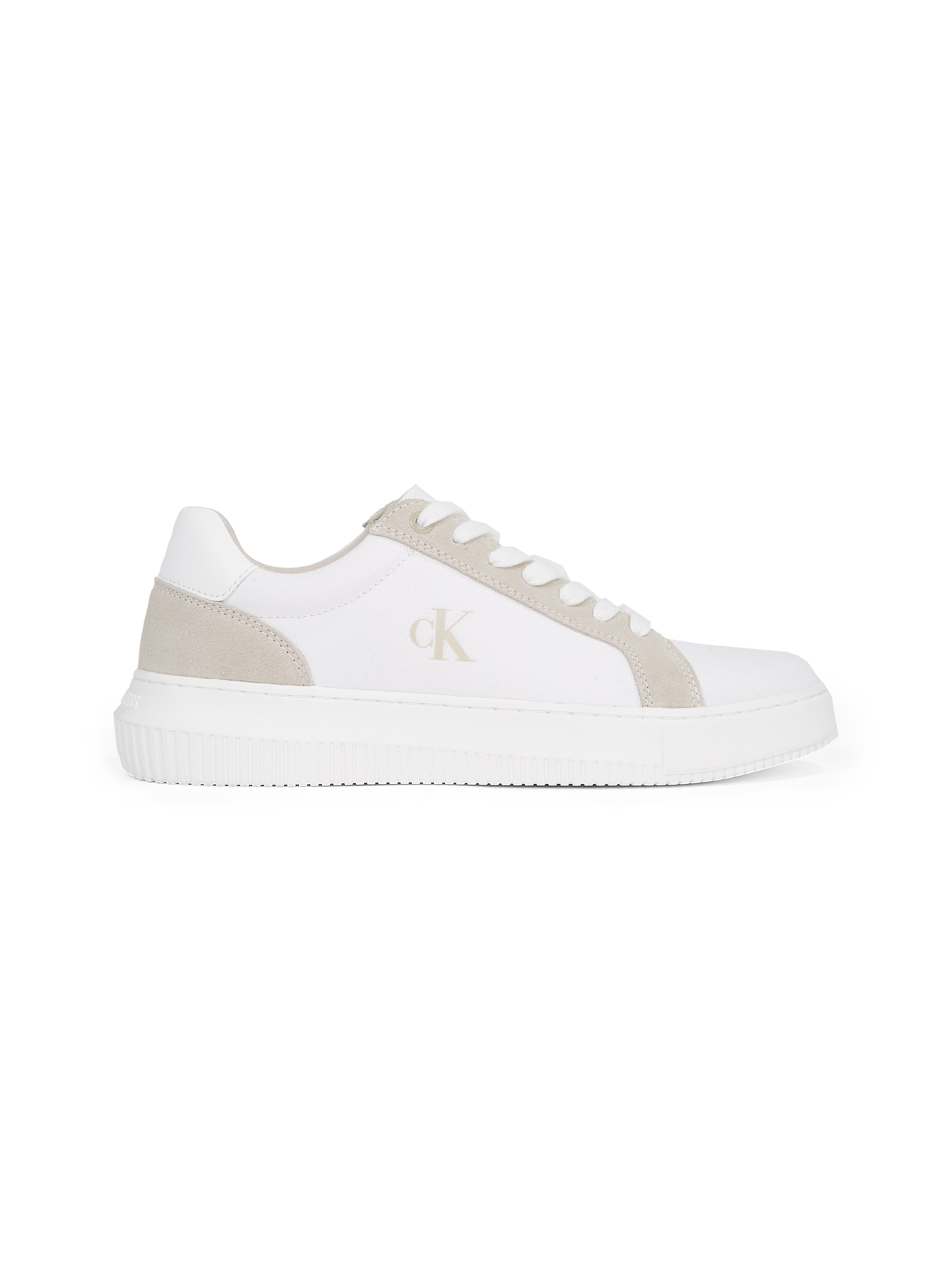 Calvin Klein Jeans Sneaker »CHUNKY CUPSOLE MG CANVAS«, Halbschuh, Schnürschuh, Freizeitsneaker mit seitlichem CK-Logo
