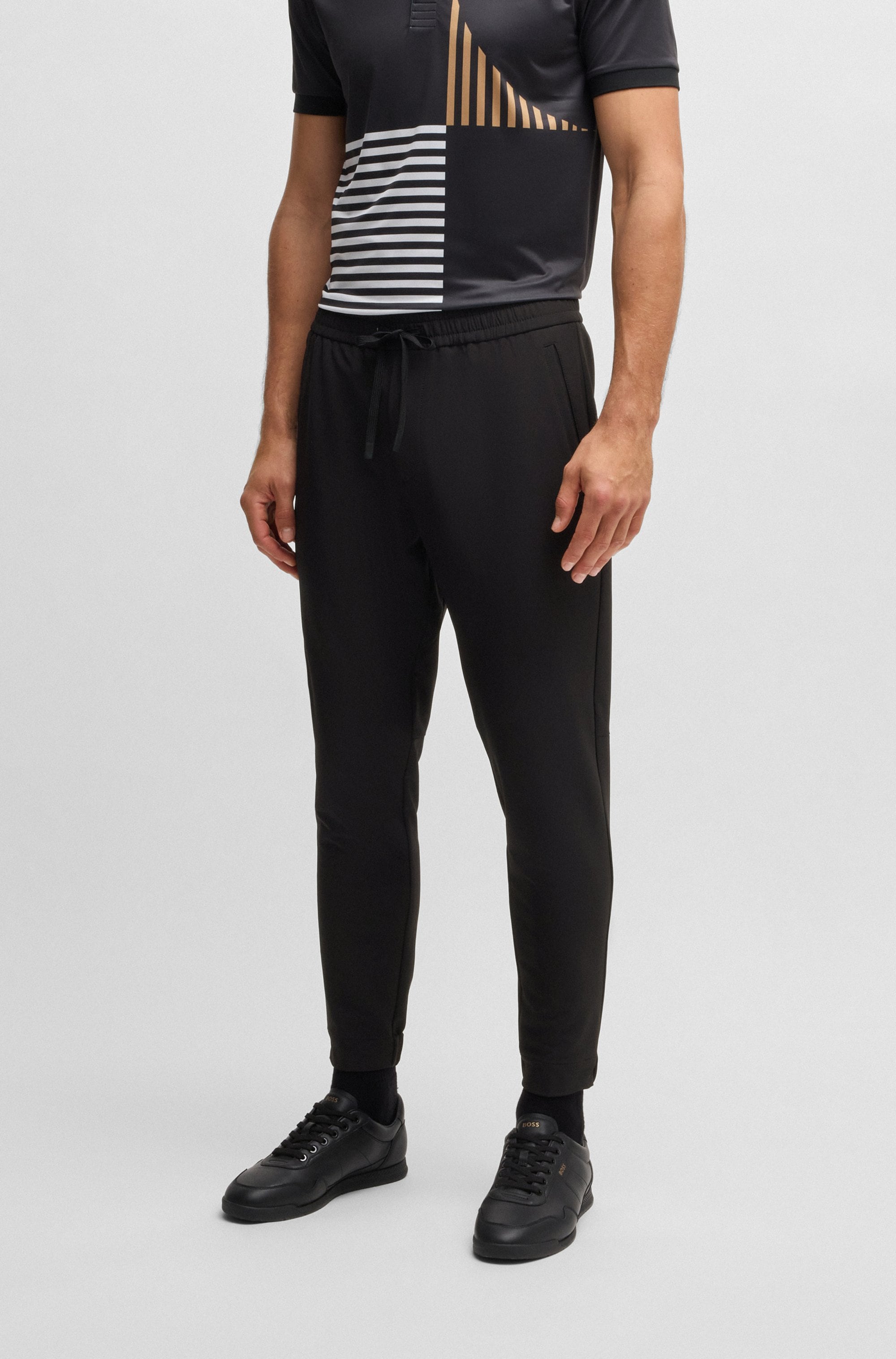 BOSS GREEN Stretch-Hose »T Flex«, mit elastischem Bund und Kordelzug