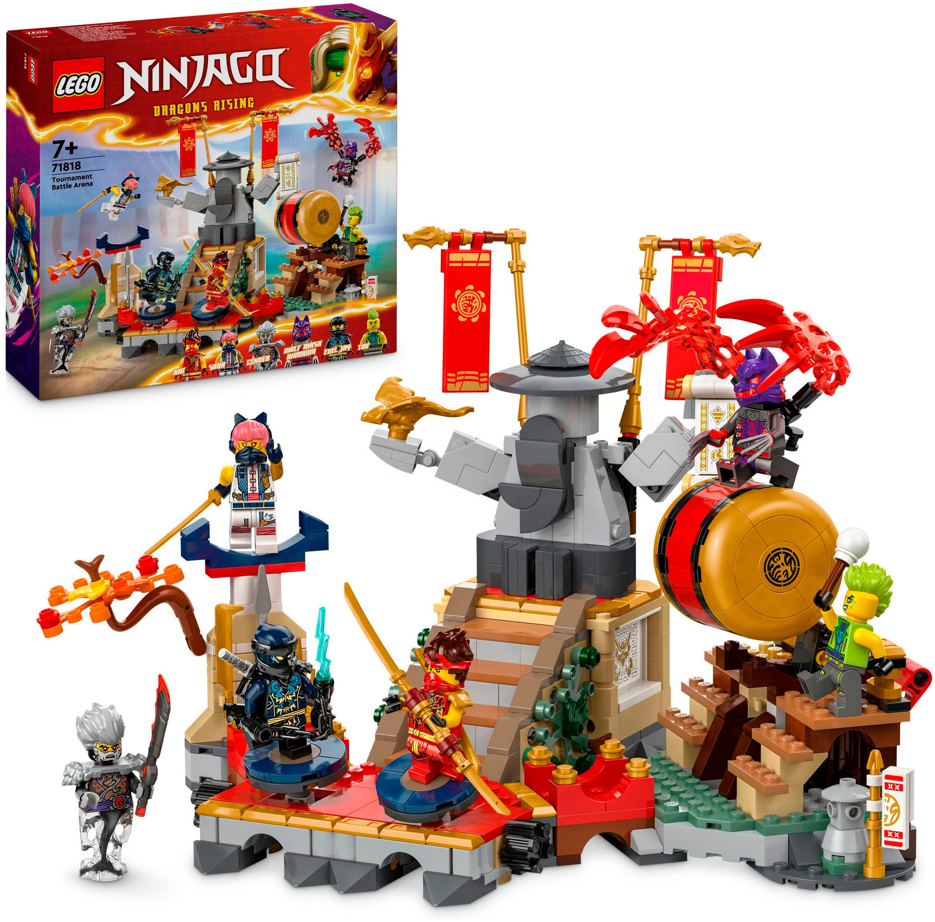 Konstruktionsspielsteine »Turnier-Arena (71818), LEGO Ninjago«, (659 St.), Made in Europe