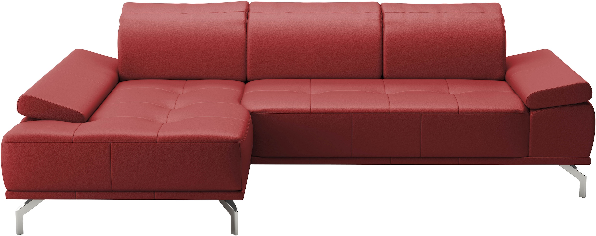 Places of Style Ecksofa »Caluna«, Inkl.Sitztiefenverstellung, wahlweise mit Kopf- und Armteilverstellung