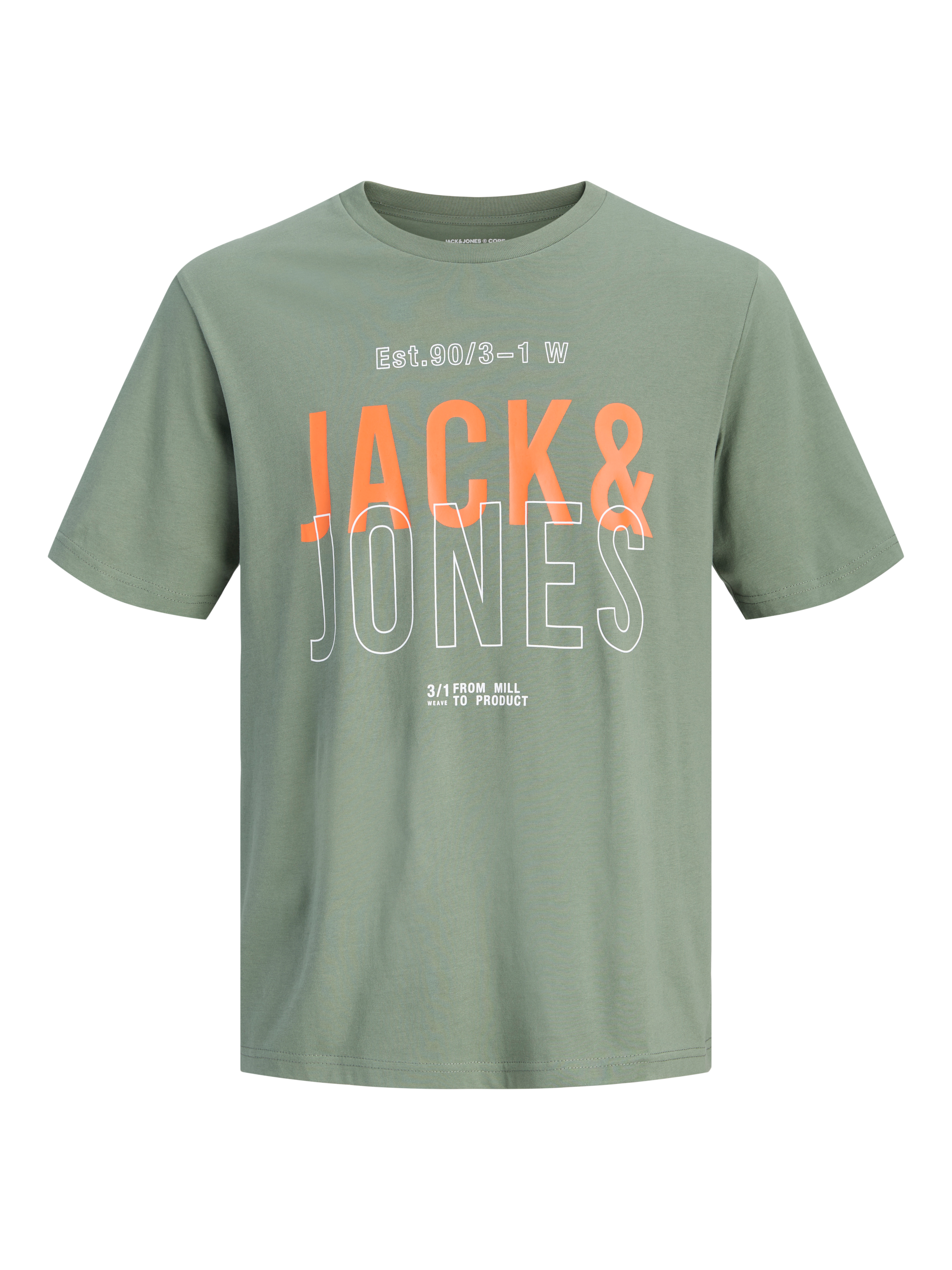 Jack & Jones T-Shirt »JCOKOMPO Kurzarm-Design mit Print und optimaler Passform« Print, modisch, regular fit, Baumwolle, Rundhals