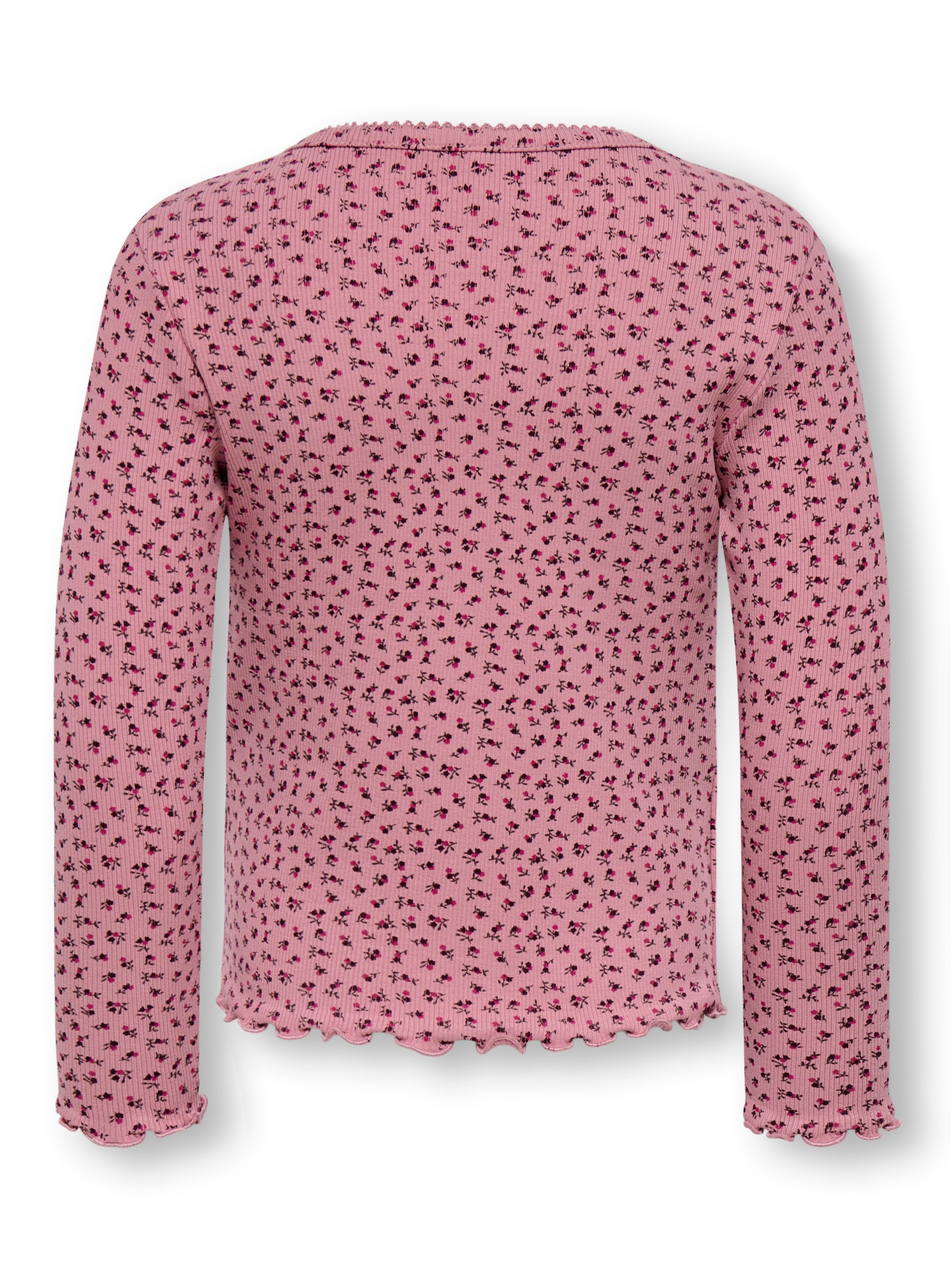 KIDS ONLY Langarmshirt »KMGTRINNY AOP LS O-NCK TOP JRS NOOS« Baumwollmischung, figurbetont