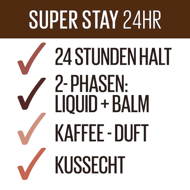 MAYBELLINE NEW YORK Lippenstift »Super Stay 24H Coffee« bei ♕