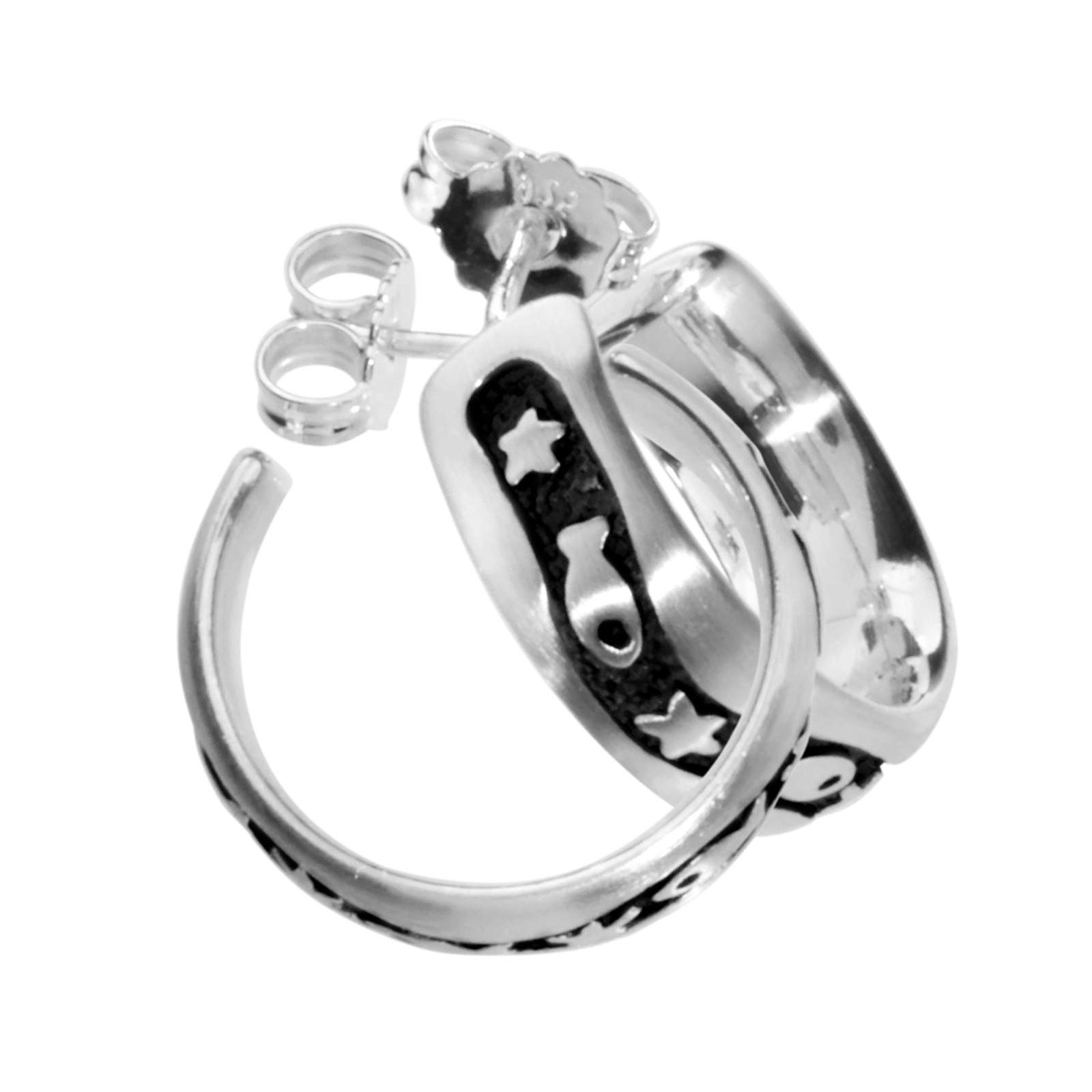 OSTSEE-SCHMUCK Paar Ohrstecker »- Fisch & Stern - Silber 925/000 - ,«